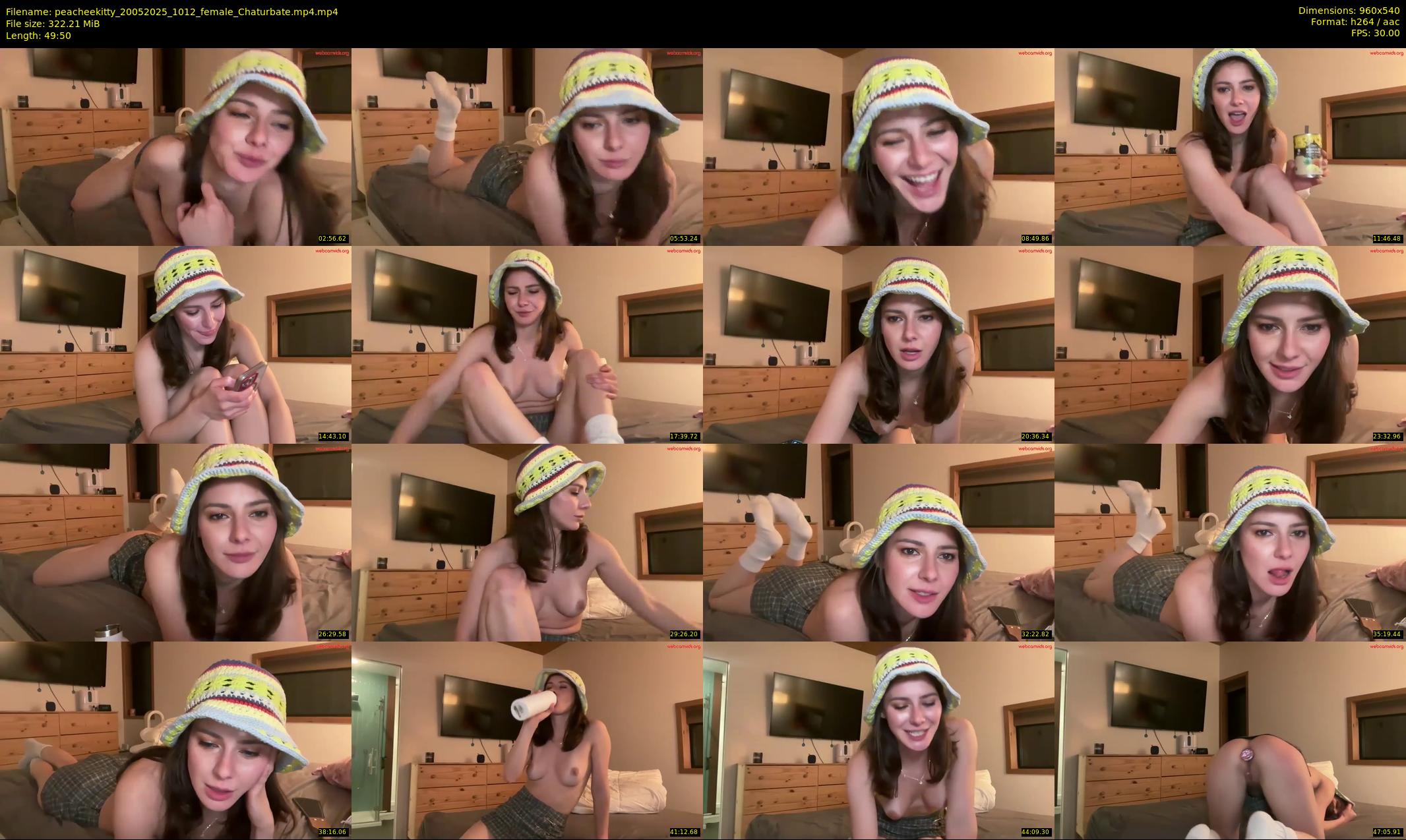 peacheekitty — 50 minute Chaturbate female cam show recording, 480p, May 20, 2025