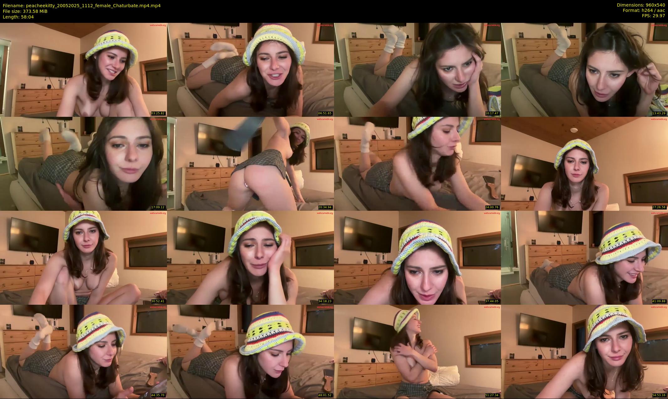 peacheekitty — 59 minute Chaturbate female cam show recording, 480p, May 20, 2025