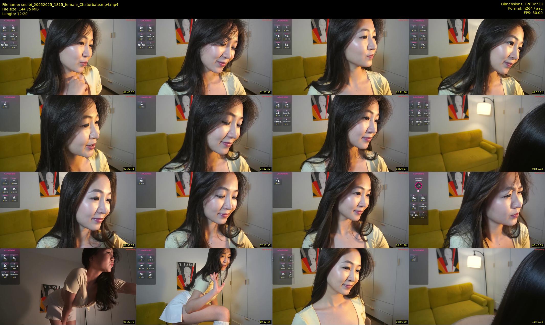 seulbi — 13 minute Chaturbate female cam show recording, 720p, May 20, 2025