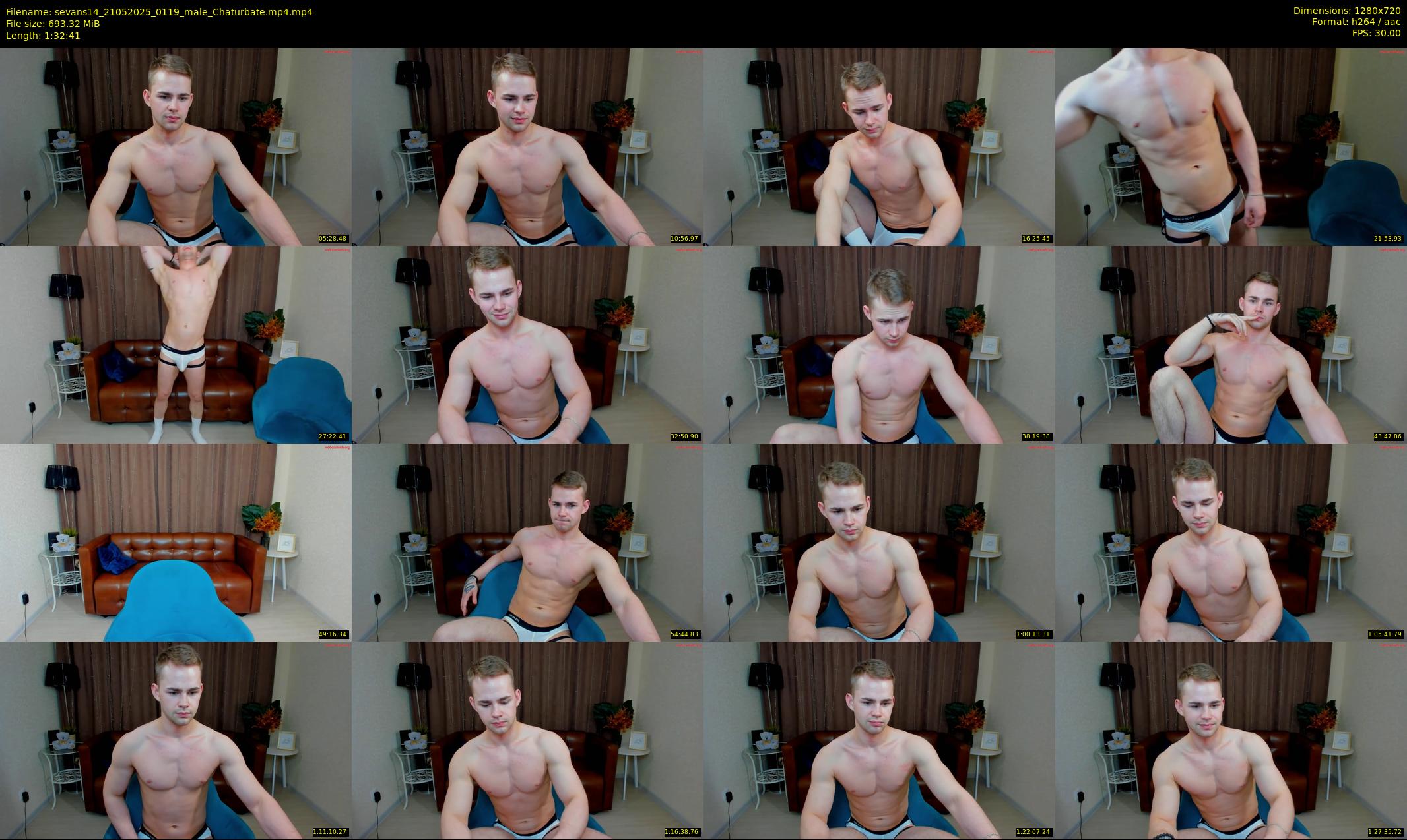 sevans14 — 93 minute Chaturbate male cam show recording, 720p, May 21, 2025