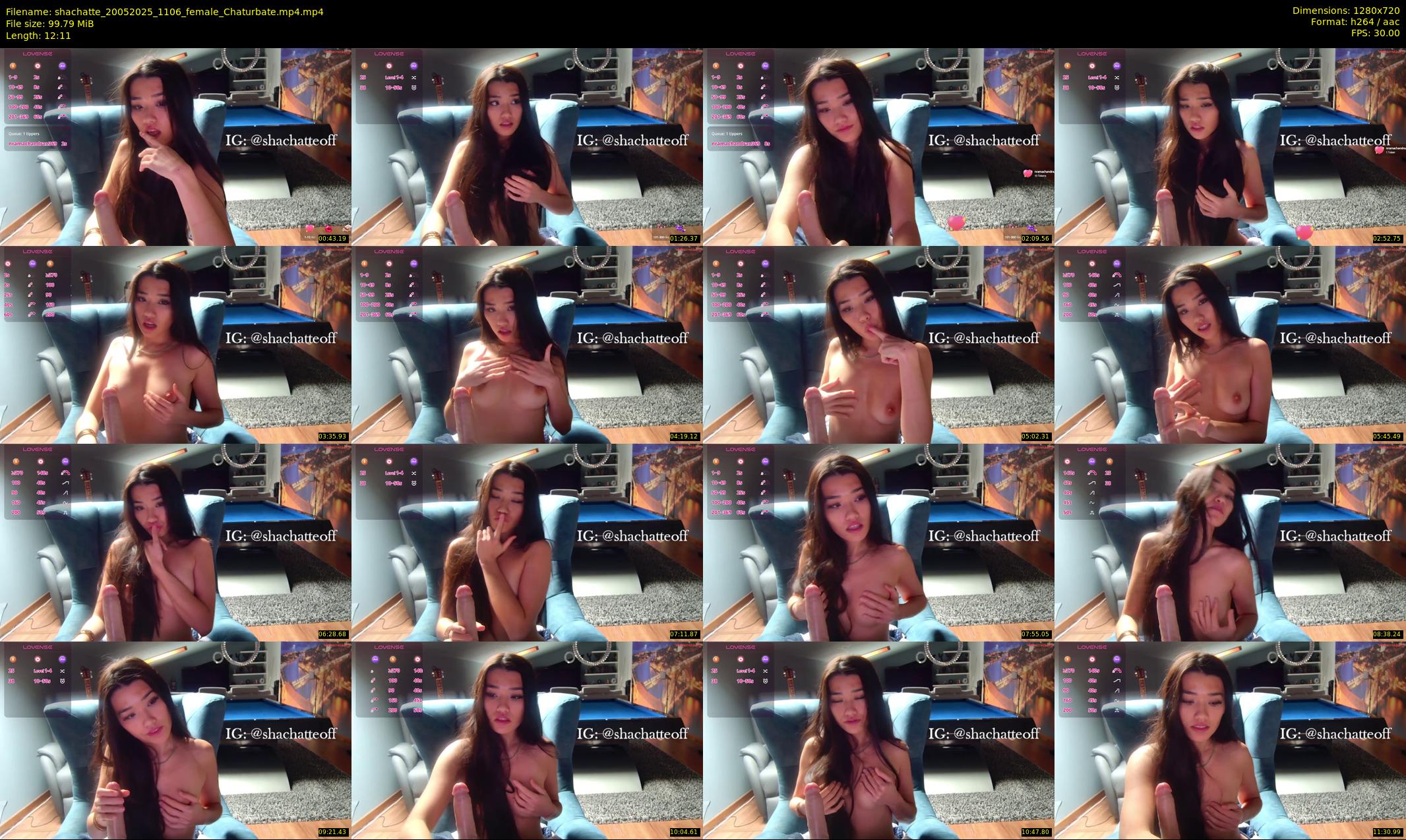 shachatte — 13 minute Chaturbate couple cam show recording, 720p, May 20, 2025