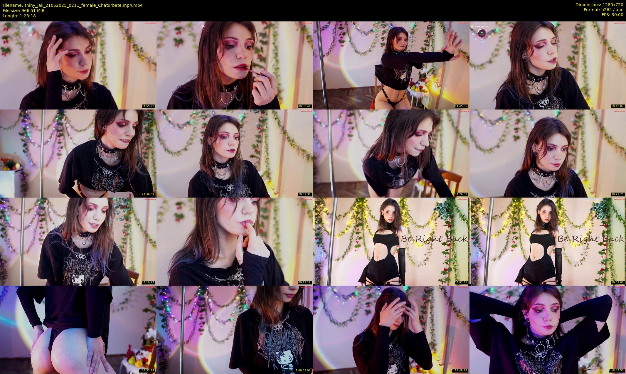 shiny_jail — 84 minute Chaturbate female cam show recording, 720p, May 21, 2025