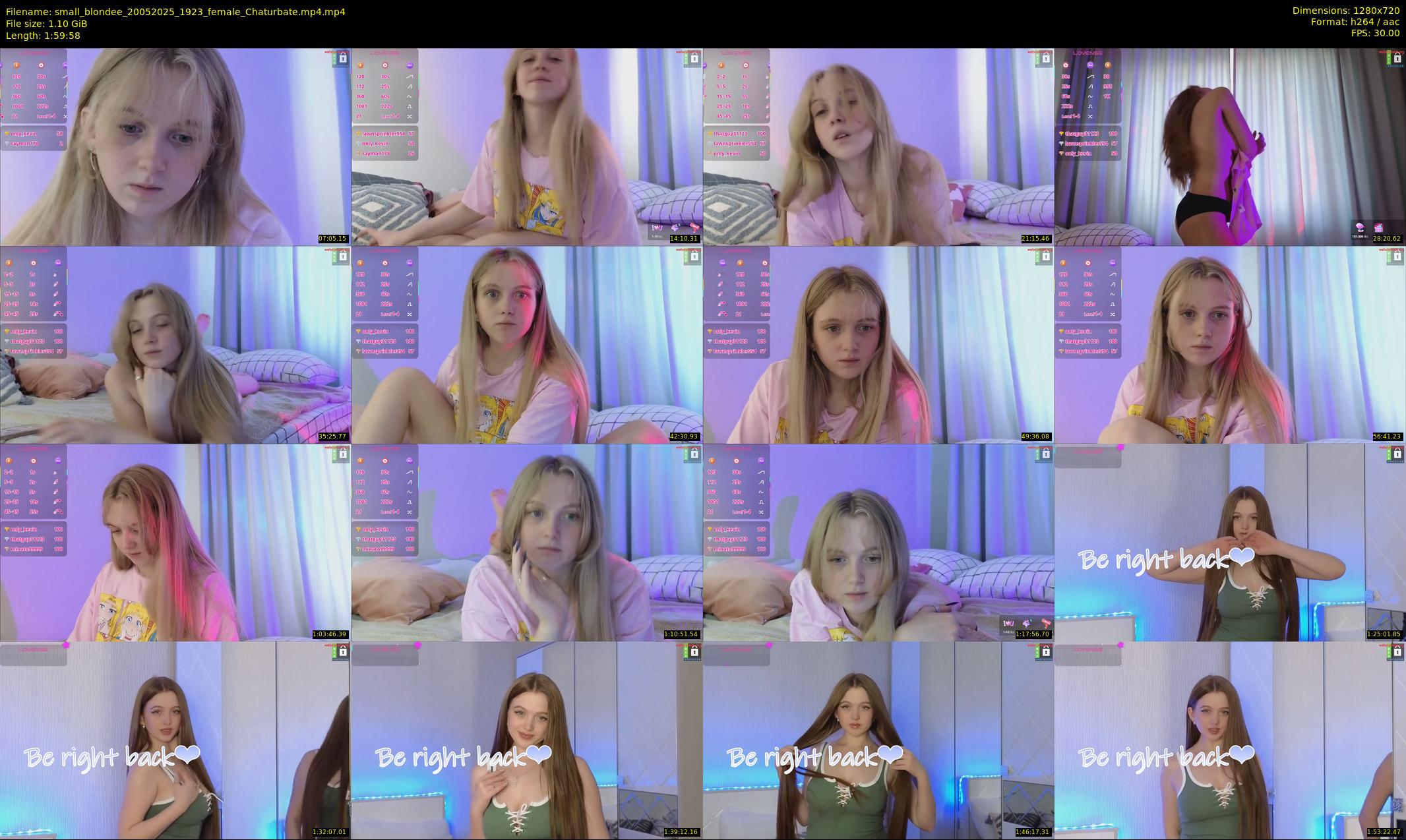 small_blondee — 120 minute Chaturbate female cam show recording, 720p, May 20, 2025