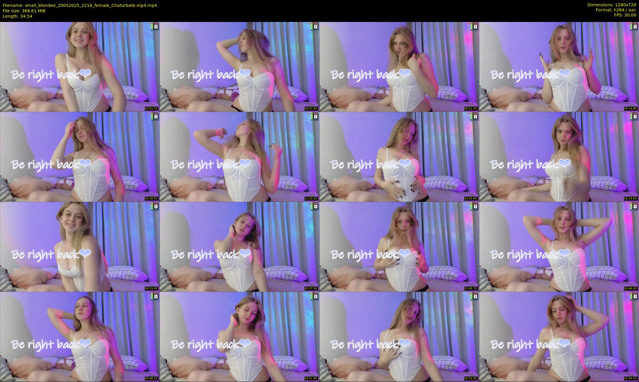 small_blondee — 35 minute Chaturbate female cam show recording, 720p, May 20, 2025