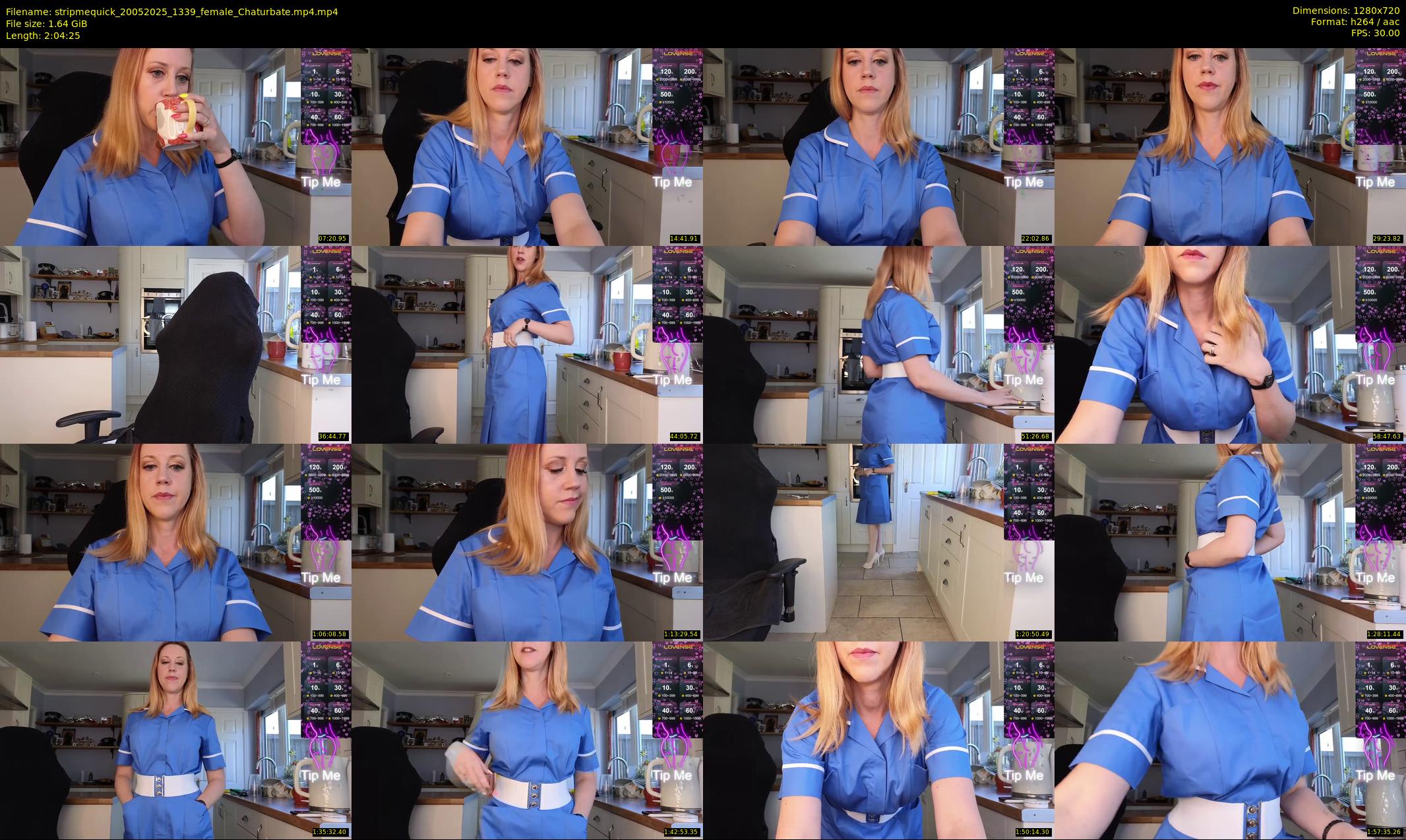 stripmequick — 125 minute Chaturbate female cam show recording, 720p, May 20, 2025