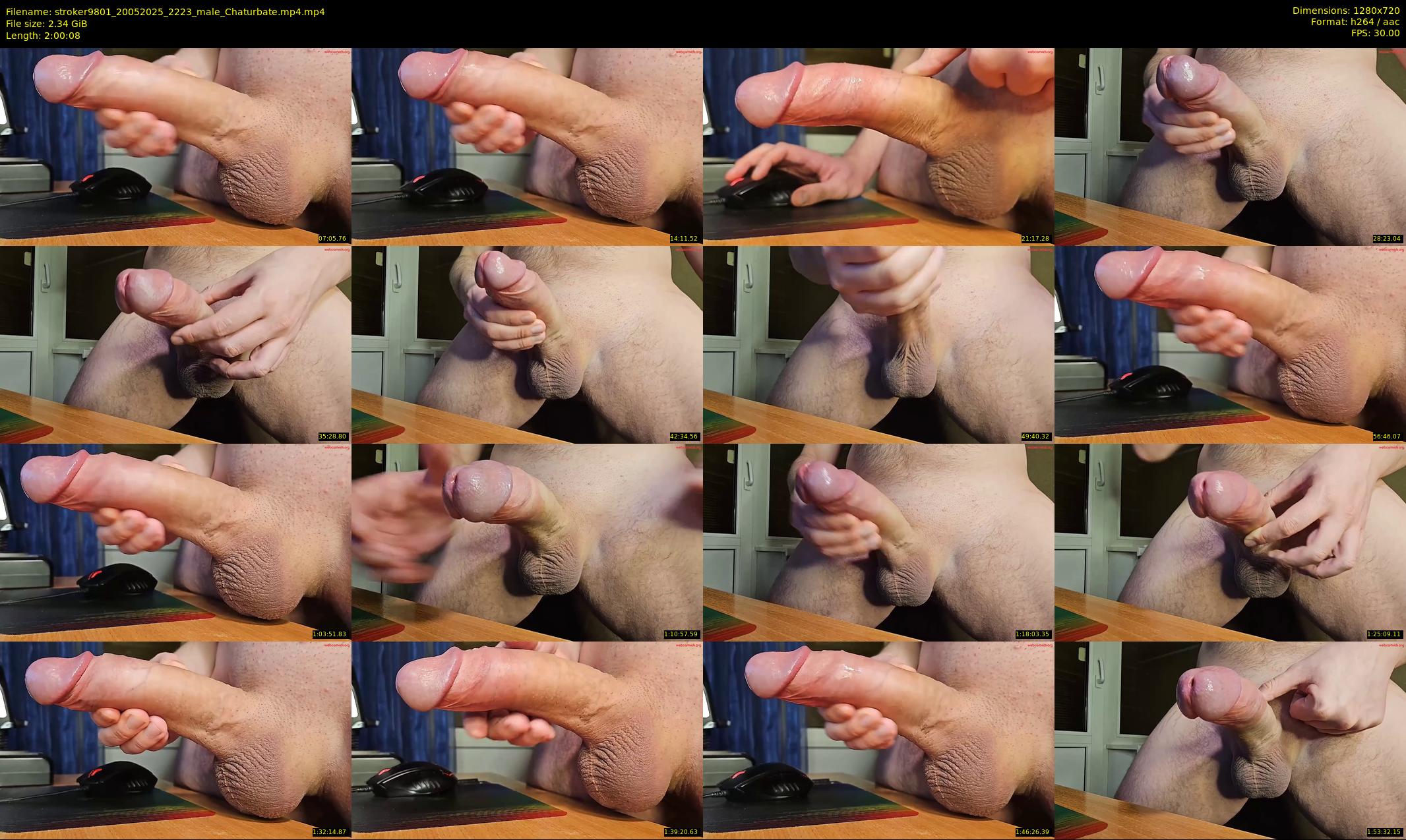 stroker9801 — 121 minute Chaturbate male cam show recording, 720p, May 20, 2025