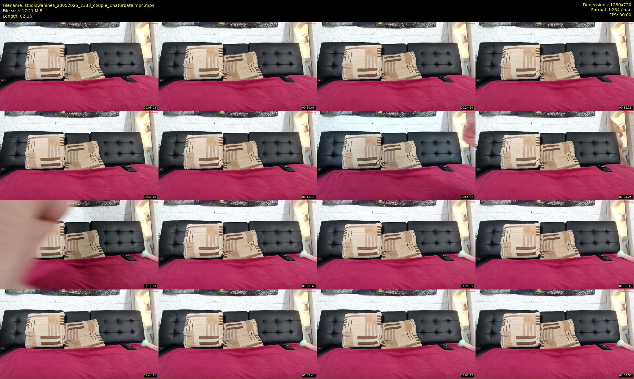 studiowahines — 3 minute Chaturbate couple cam show recording, 720p, May 20, 2025