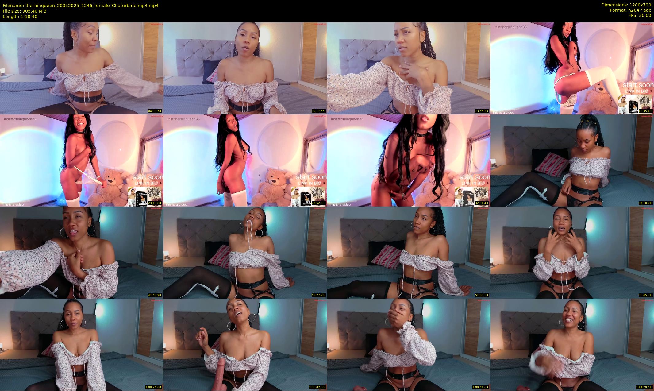 therainqueen — 79 minute Chaturbate female cam show recording, 720p, May 20, 2025