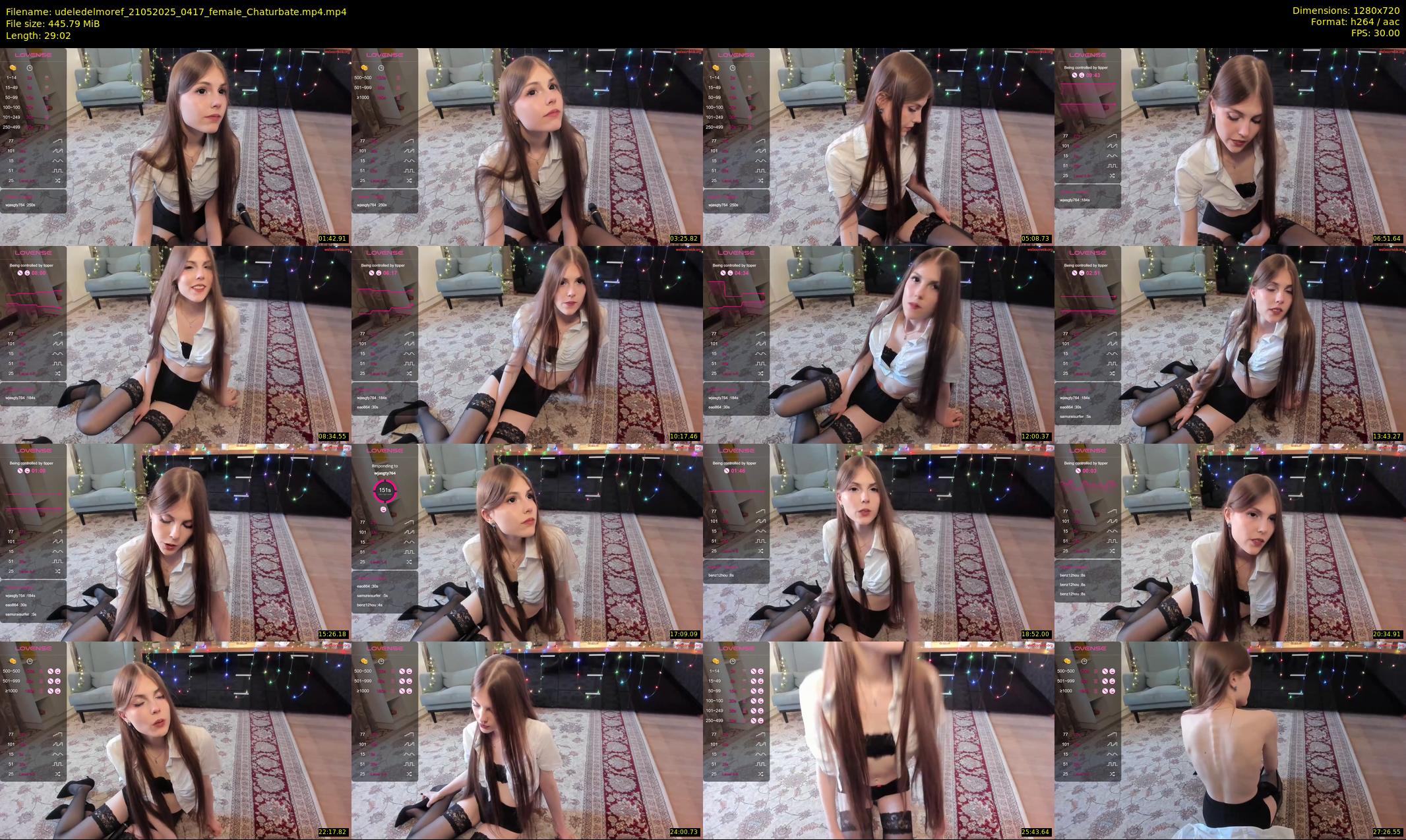 udeledelmoref — 30 minute Chaturbate female cam show recording, 720p, May 21, 2025