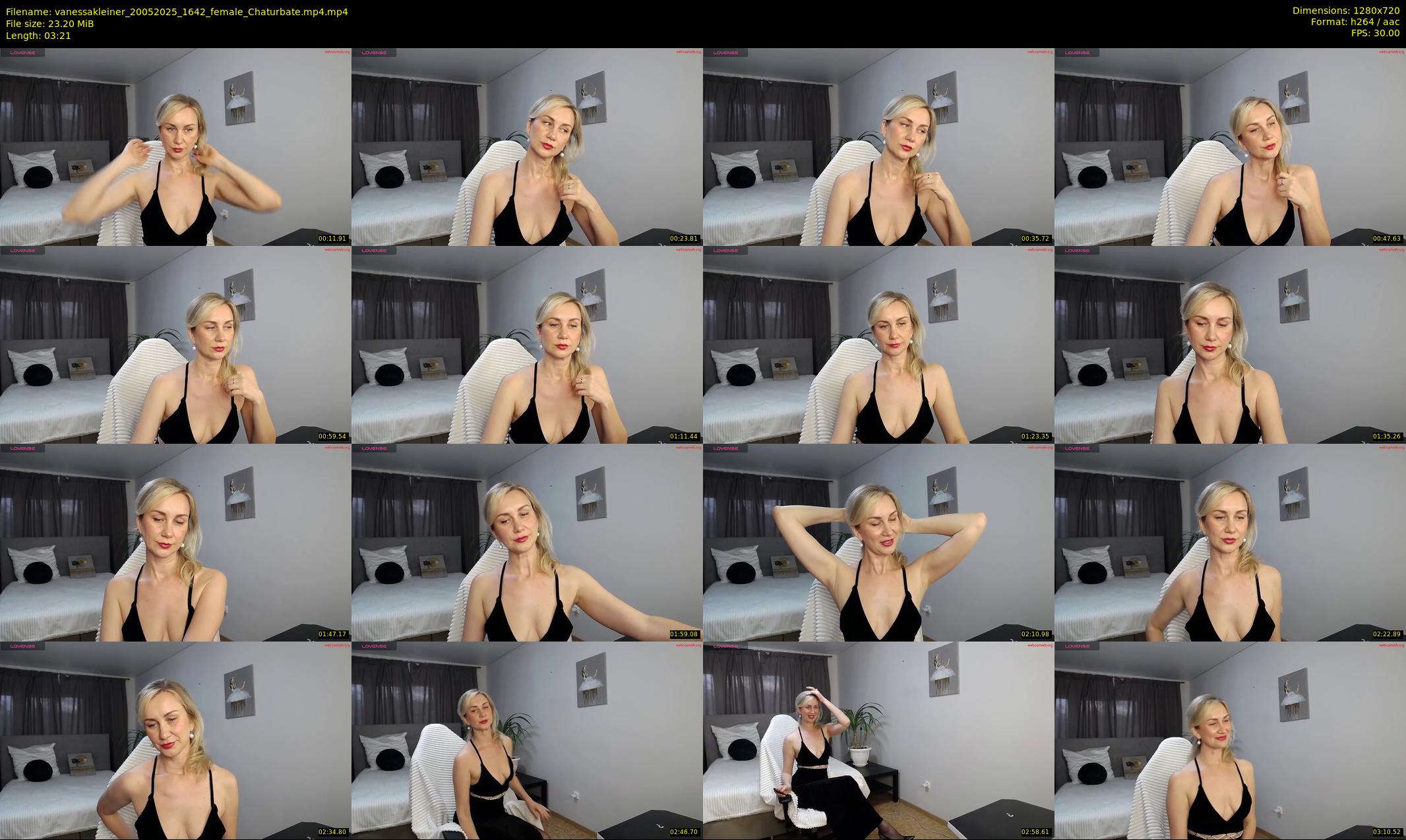 vanessakleiner — 4 minute Chaturbate female cam show recording, 720p, May 20, 2025
