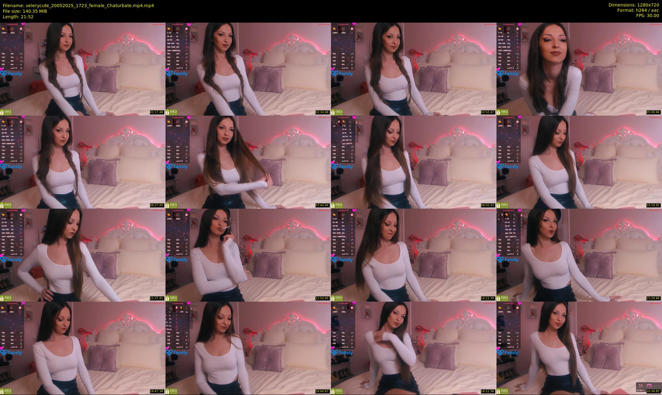 velerycute — 22 minute Chaturbate female cam show recording, 720p, May 20, 2025