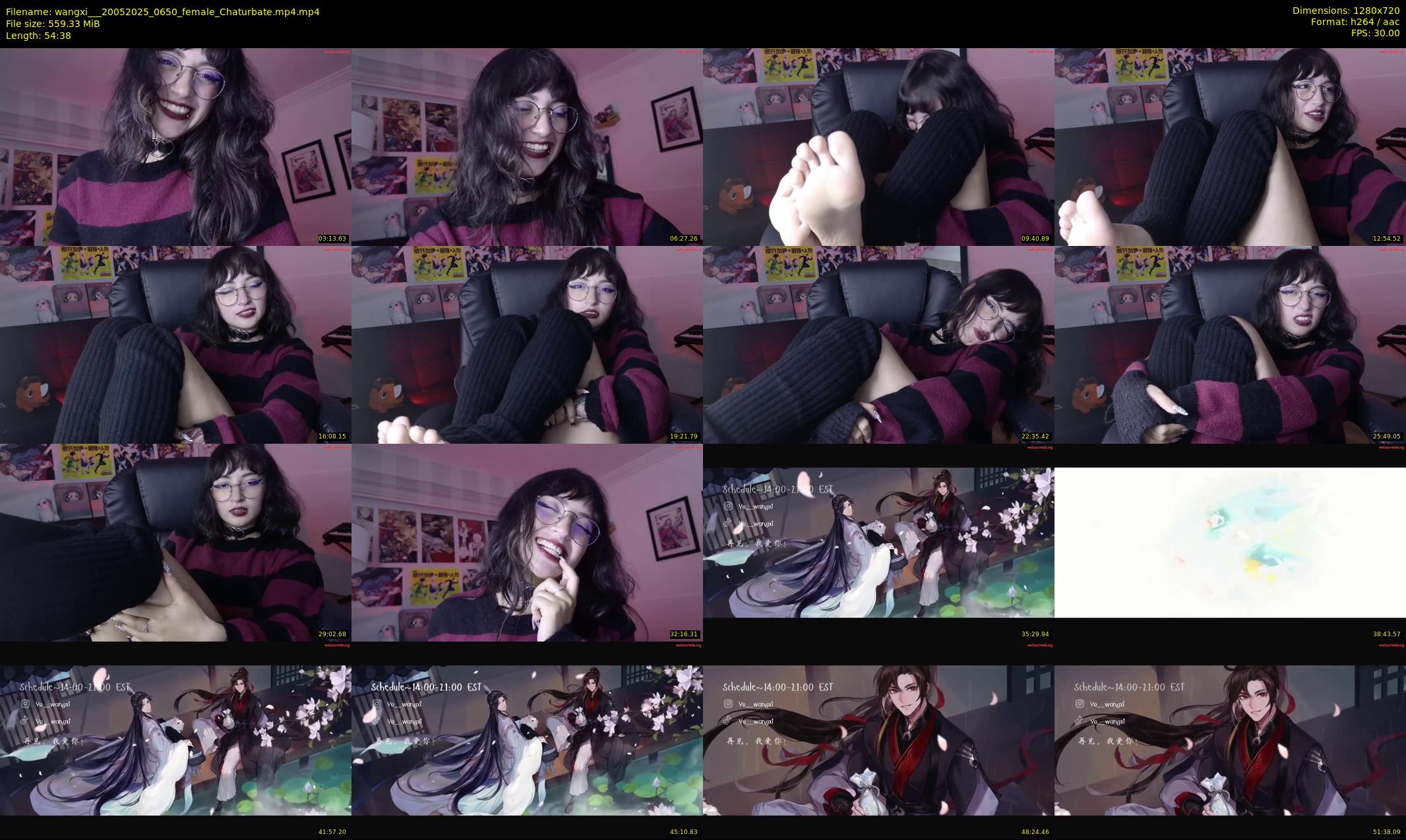 wangxi__ — 55 minute Chaturbate female cam show recording, 720p, May 20, 2025