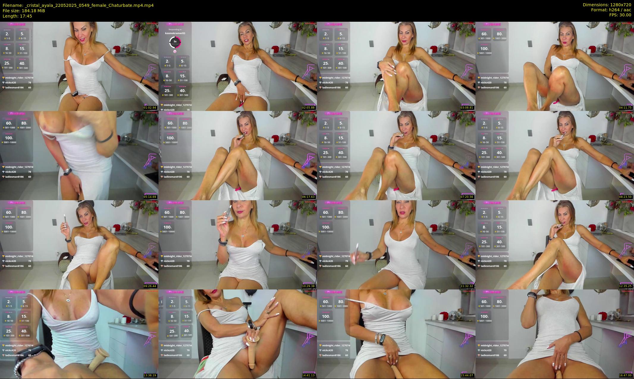 _cristal_ayala — 18 minute Chaturbate female cam show recording, 720p, May 22, 2025