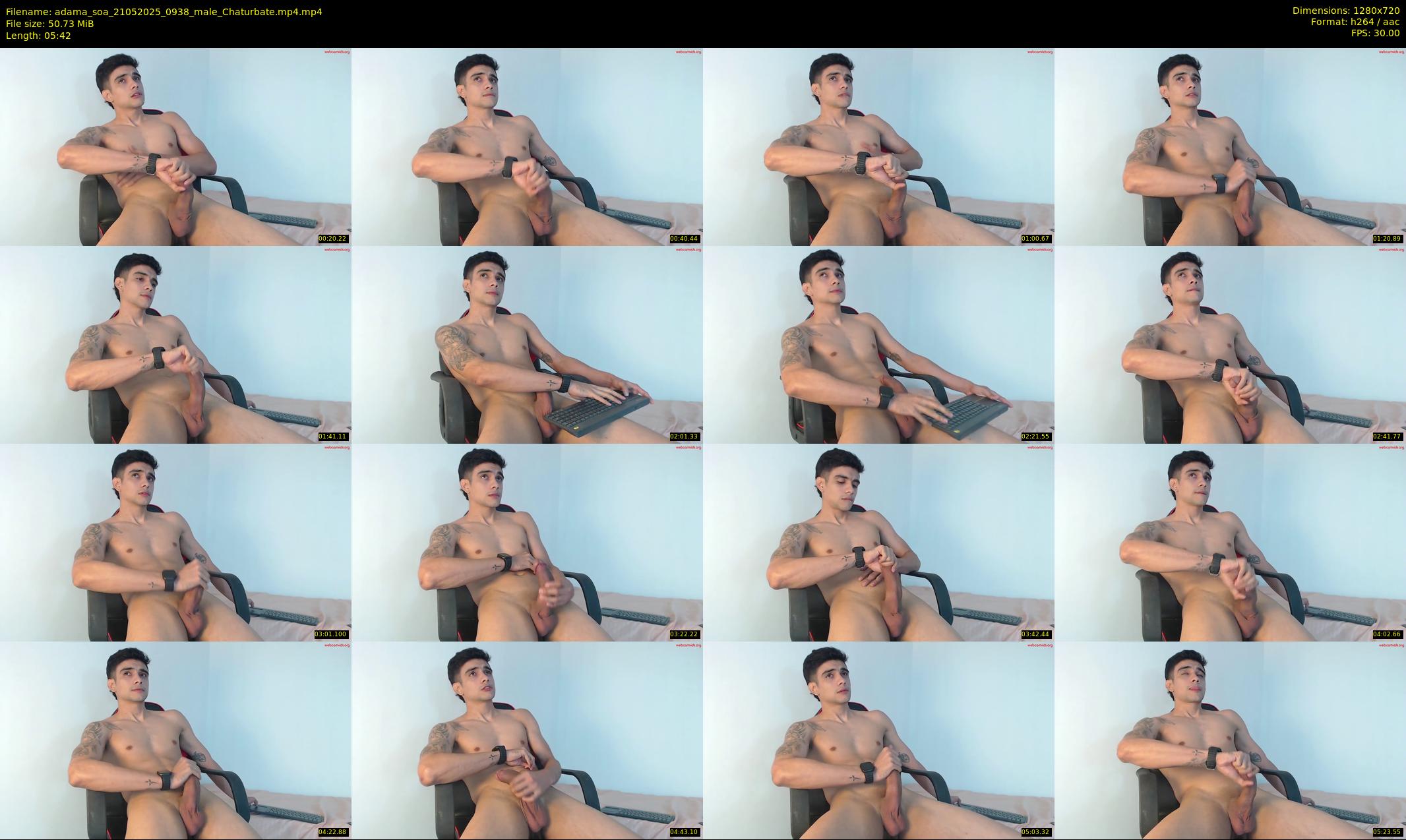 adama_soa — 6 minute Chaturbate male cam show recording, 720p, May 21, 2025