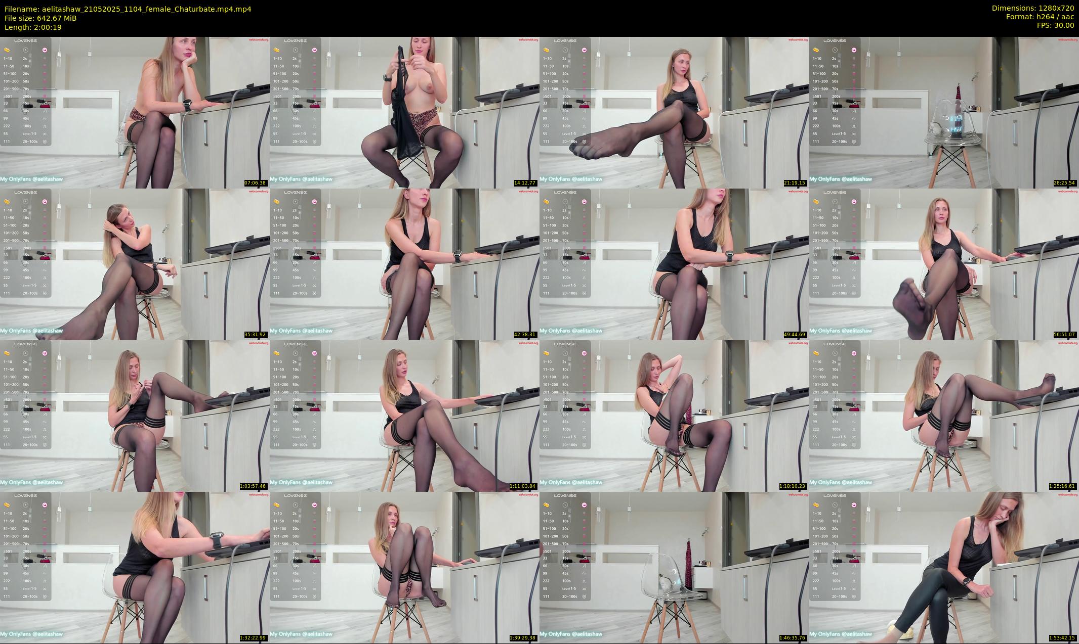 aelitashaw — 121 minute Chaturbate female cam show recording, 720p, May 21, 2025