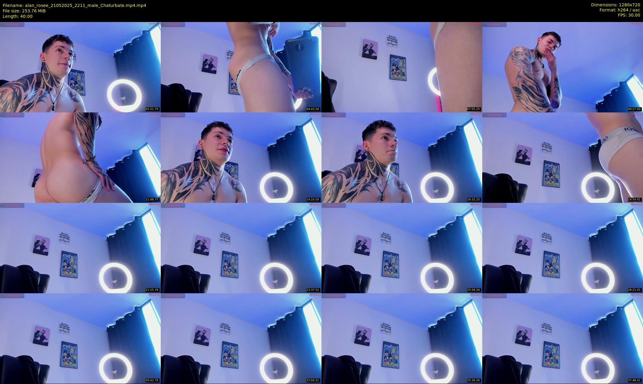 alan_rosee — 40 minute Chaturbate male cam show recording, 720p, May 21, 2025