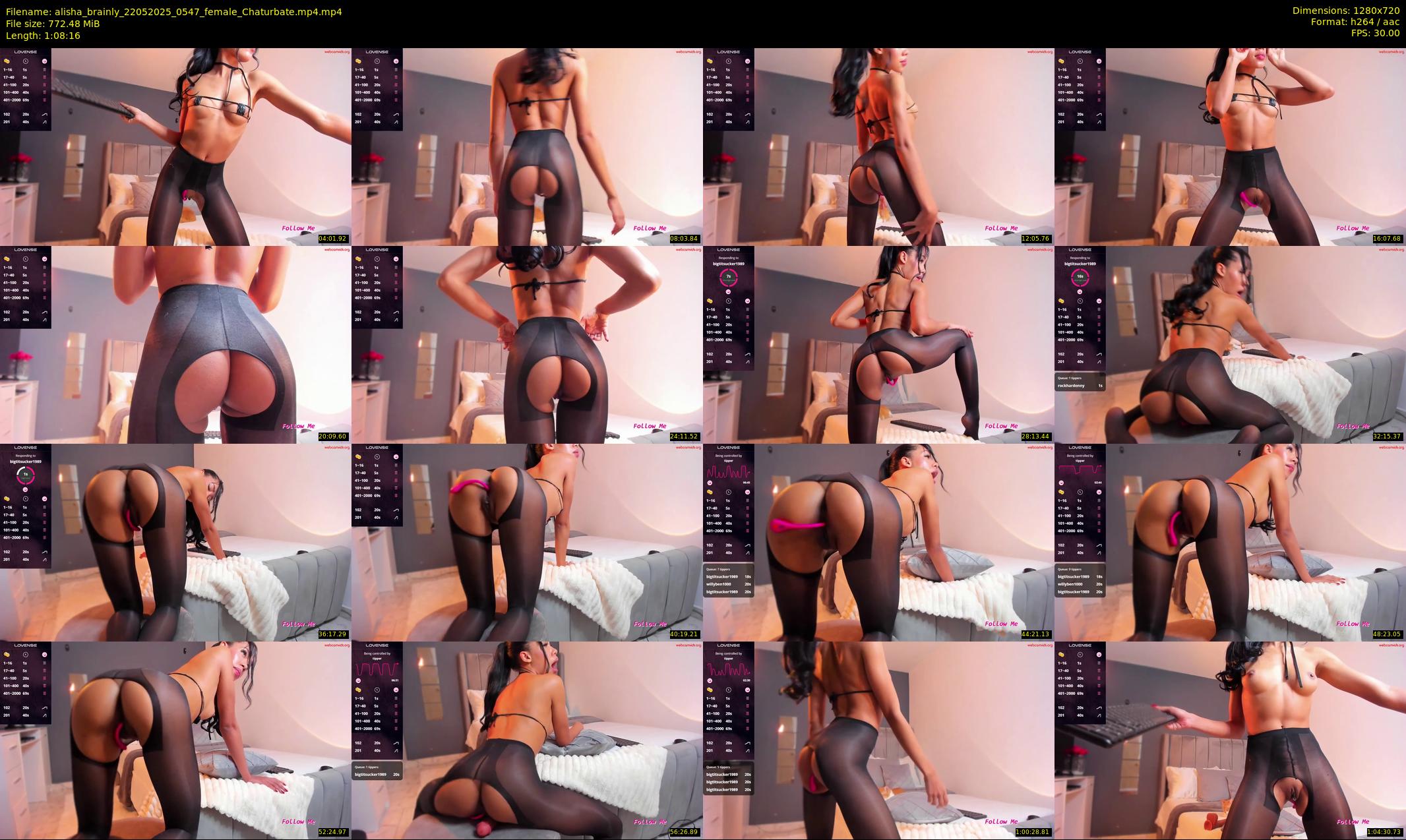 alisha_brainly — 69 minute Chaturbate female cam show recording, 720p, May 22, 2025