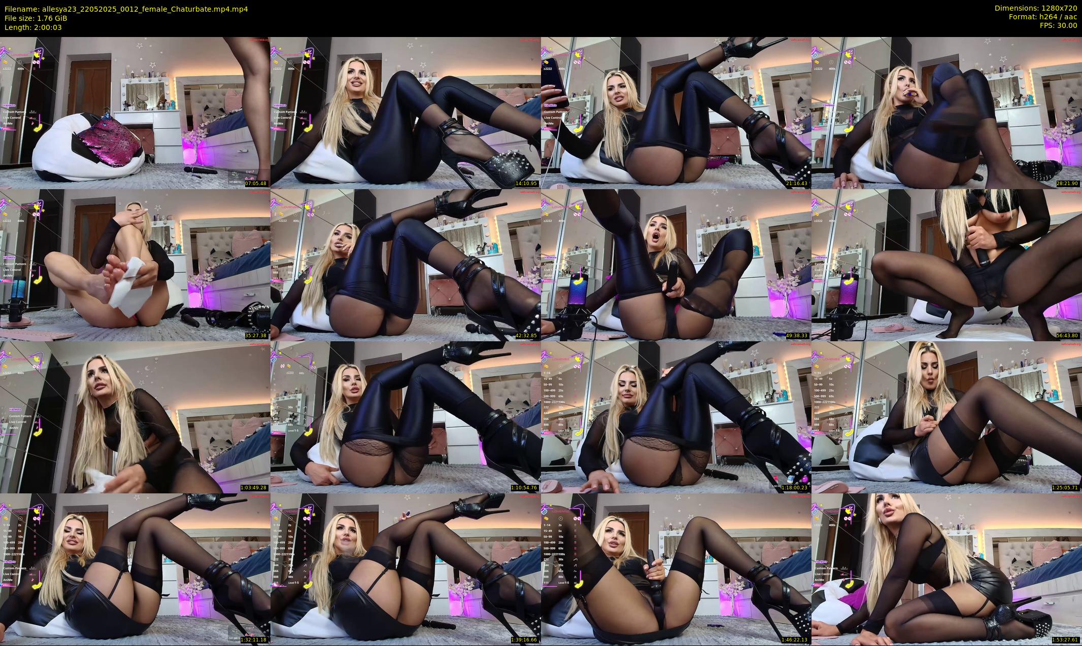 allesya23 — 121 minute Chaturbate female cam show recording, 720p, May 22, 2025