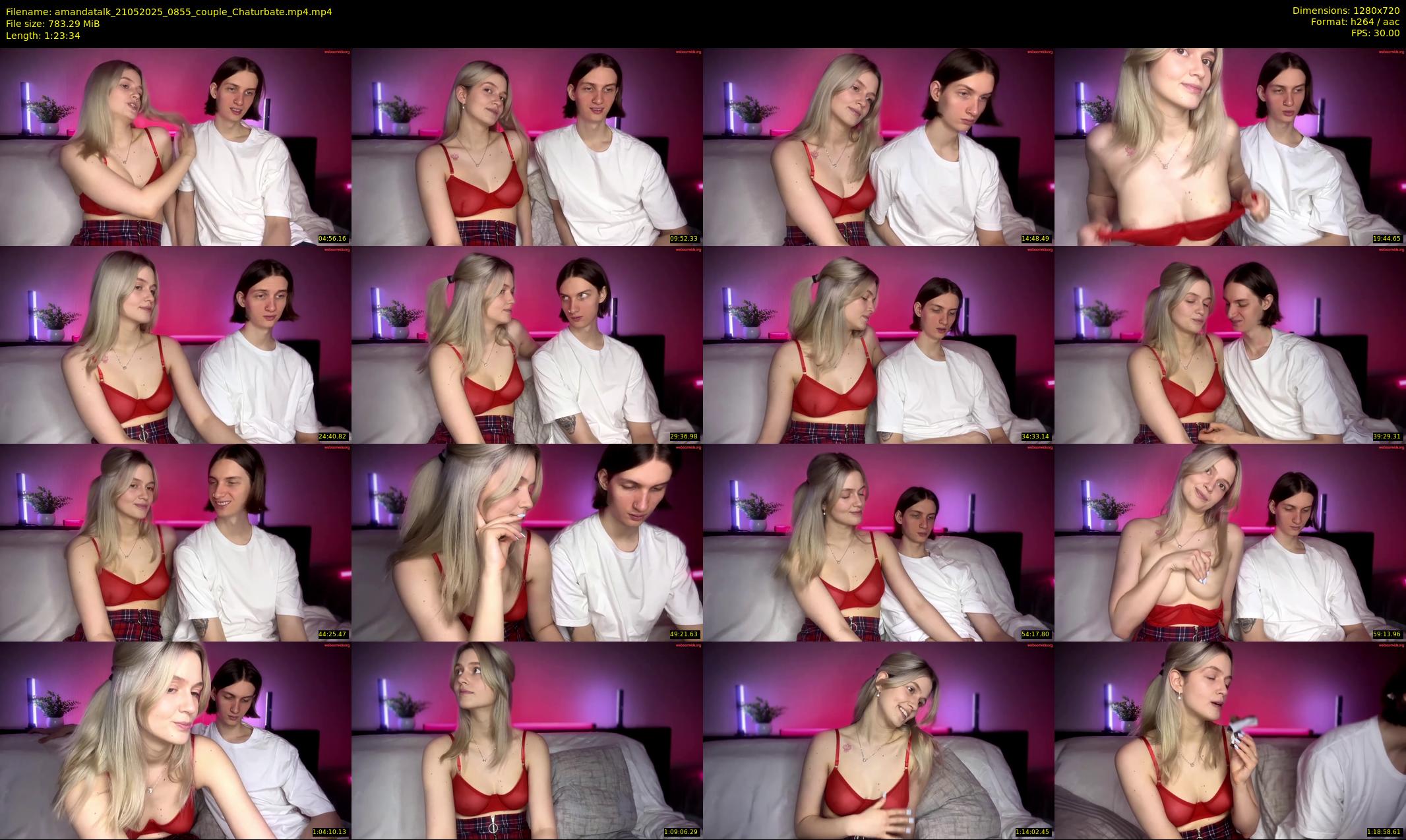 amandatalk — 84 minute Chaturbate couple cam show recording, 720p, May 21, 2025