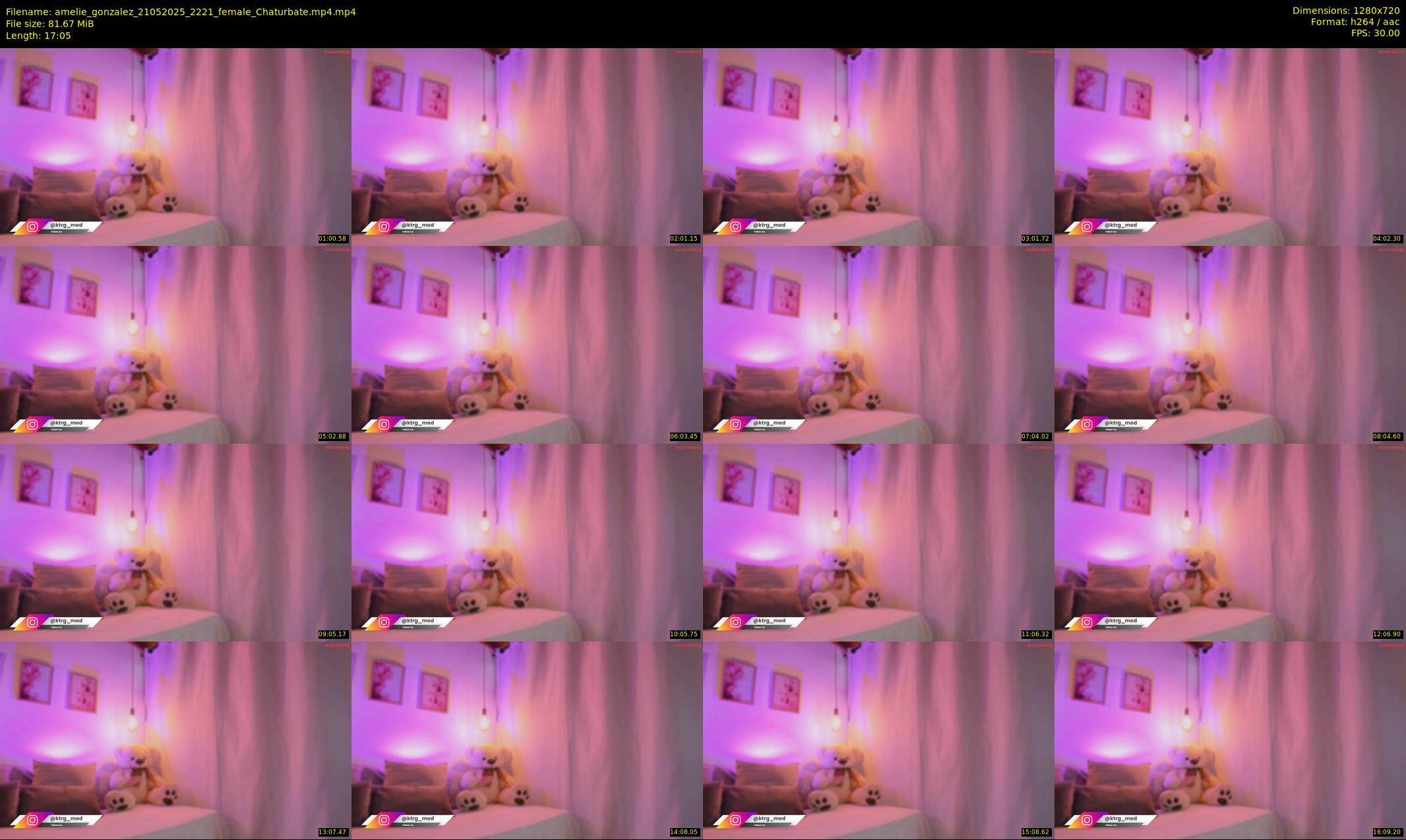 amelie_gonzalez — 18 minute Chaturbate female cam show recording, 720p, May 21, 2025