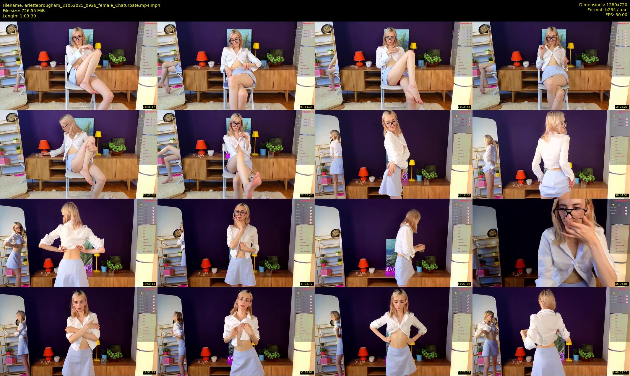 arlettebrougham — 64 minute Chaturbate female cam show recording, 720p, May 21, 2025
