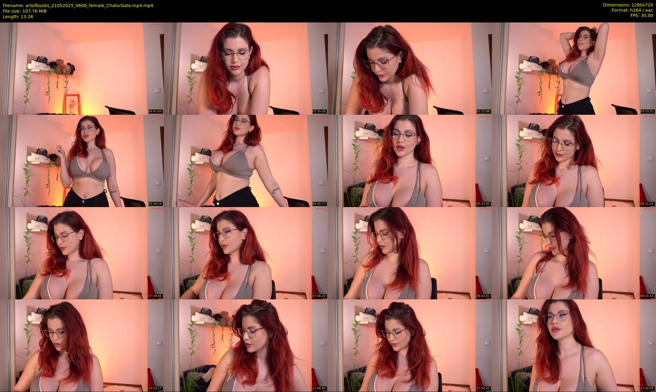 artofboobs — 14 minute Chaturbate female cam show recording, 720p, May 21, 2025