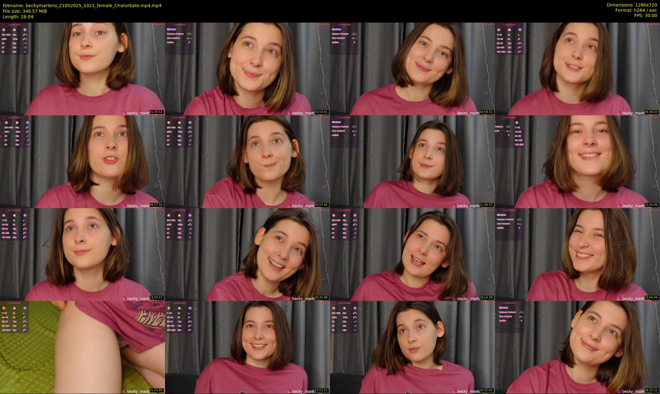 beckymartens — 29 minute Chaturbate female cam show recording, 720p, May 21, 2025