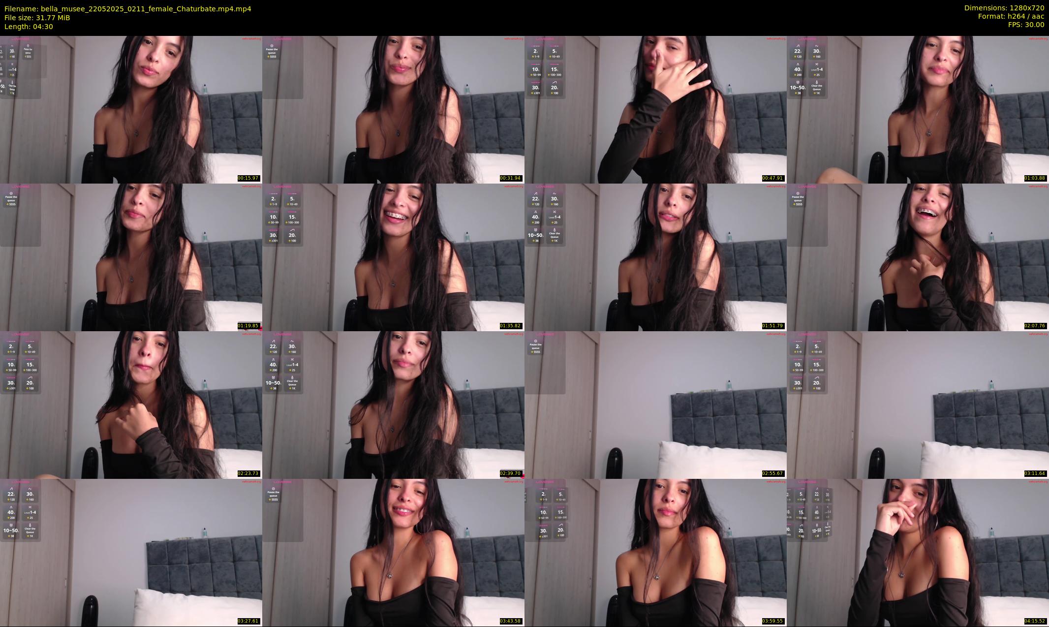 bella_musee — 5 minute Chaturbate female cam show recording, 720p, May 22, 2025