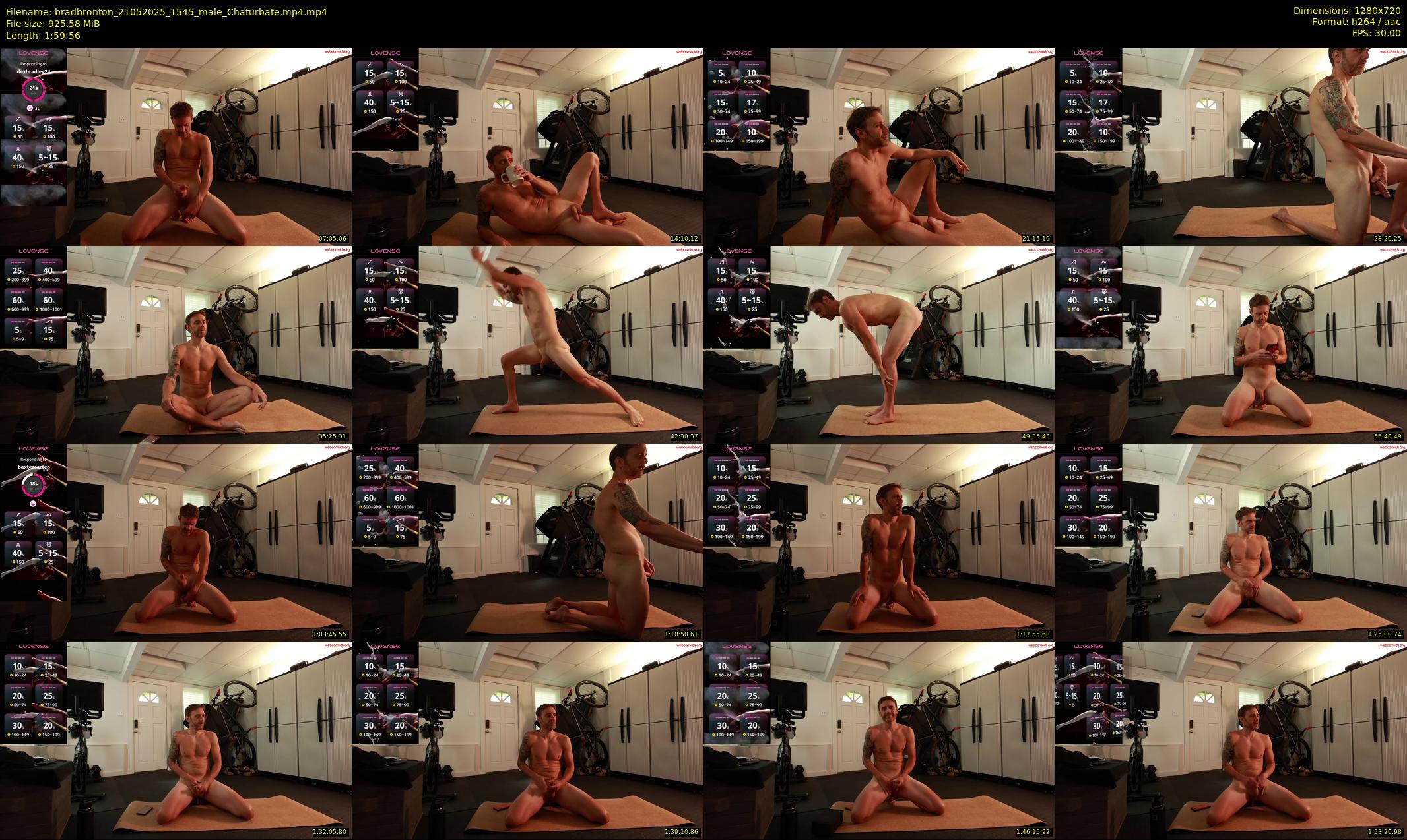 bradbronton — 120 minute Chaturbate male cam show recording, 720p, May 21, 2025