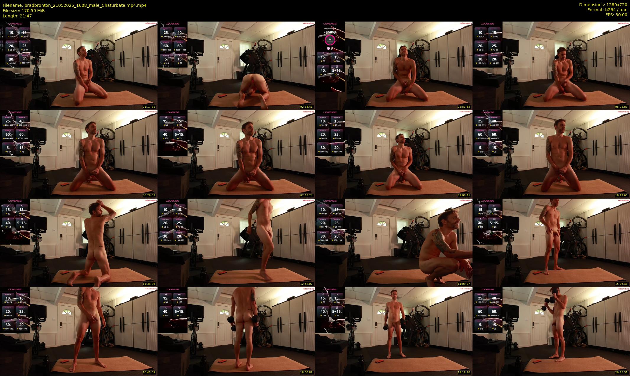 bradbronton — 22 minute Chaturbate male cam show recording, 720p, May 21, 2025