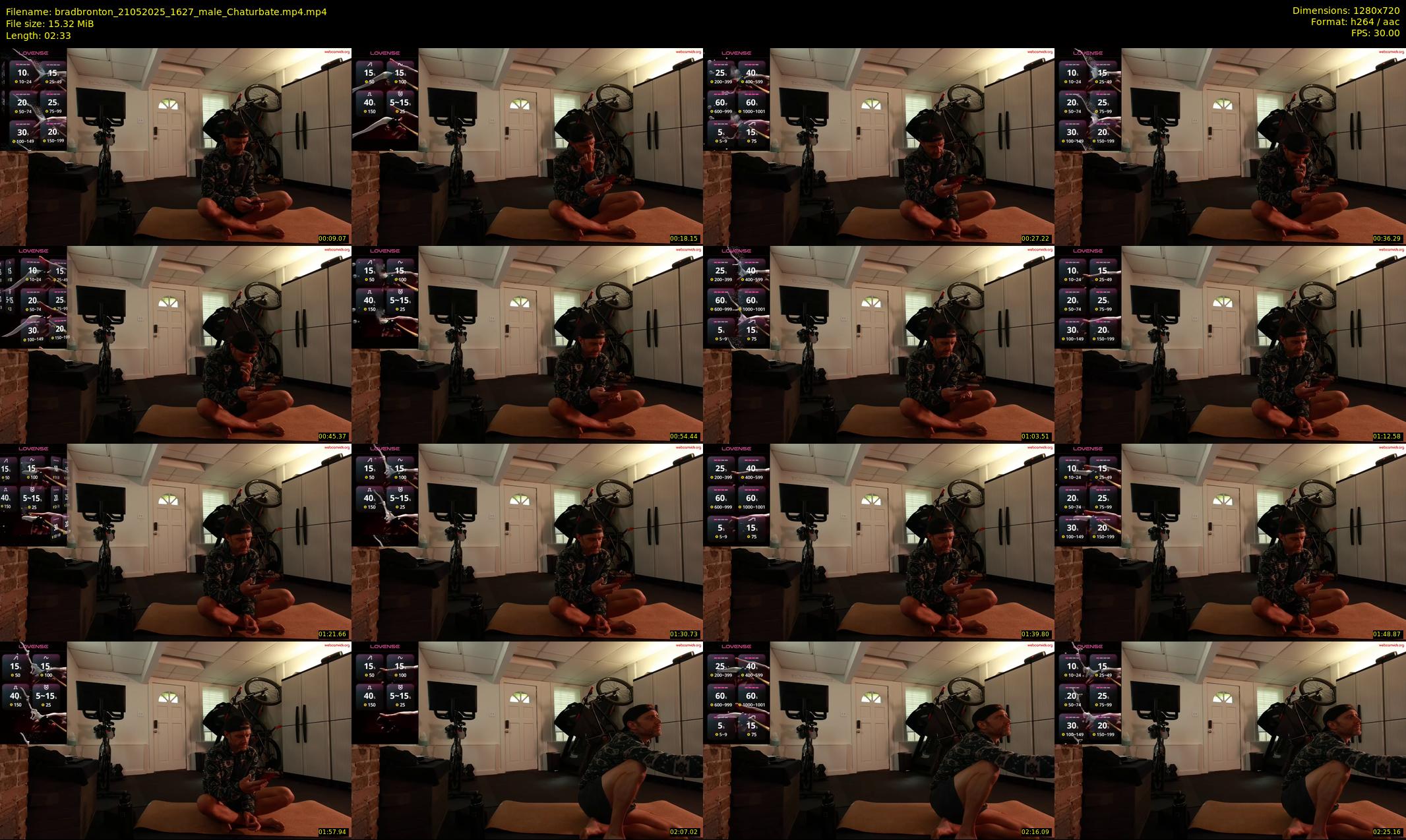 bradbronton — 3 minute Chaturbate male cam show recording, 720p, May 21, 2025