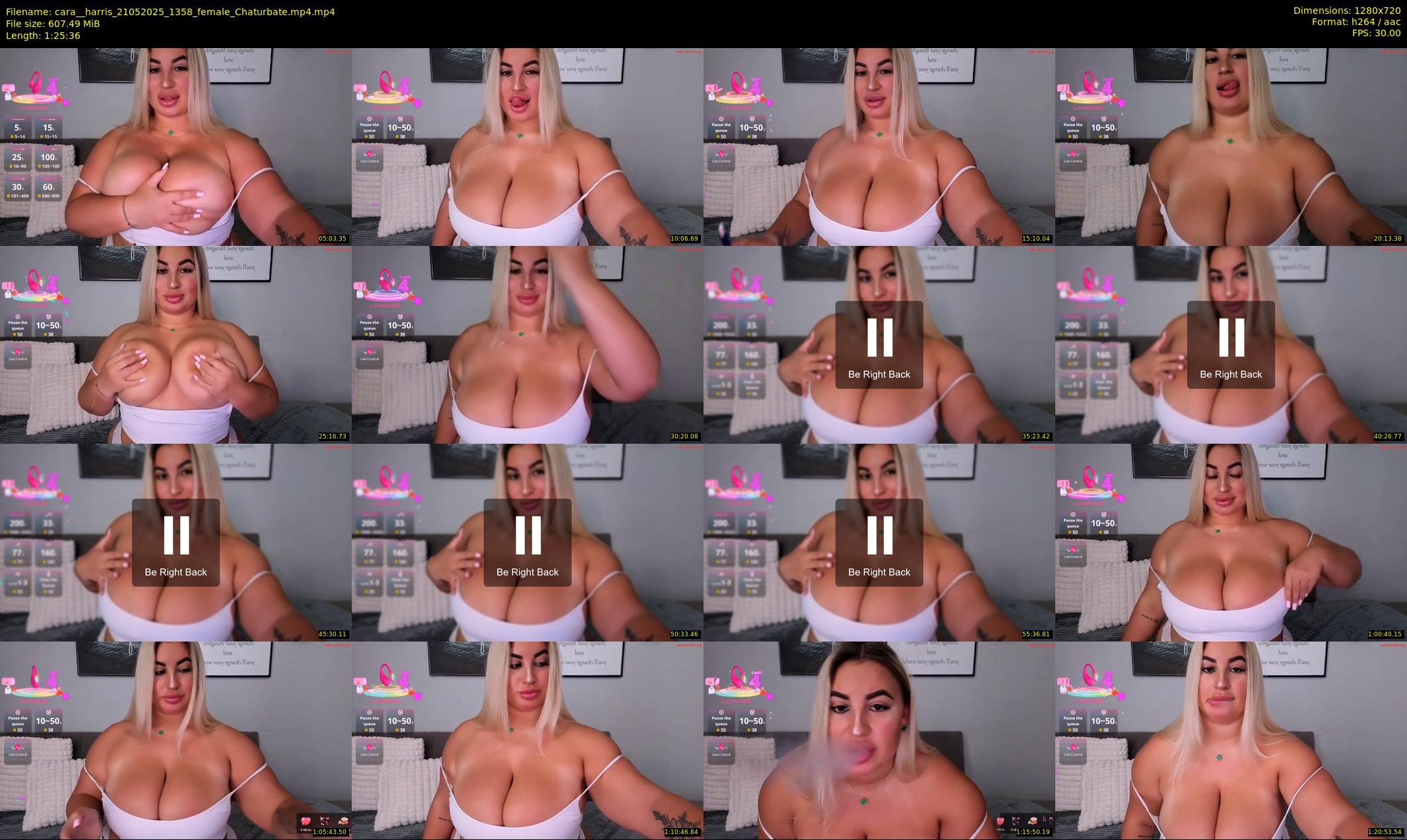 cara__harris — 86 minute Chaturbate female cam show recording, 720p, May 21, 2025