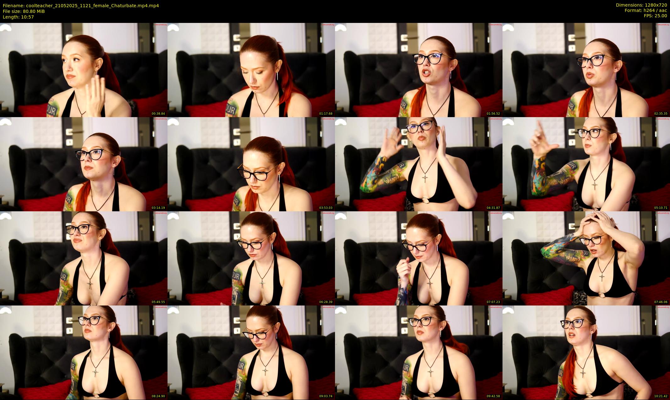 coolteacher — 11 minute Chaturbate female cam show recording, 720p, May 21, 2025