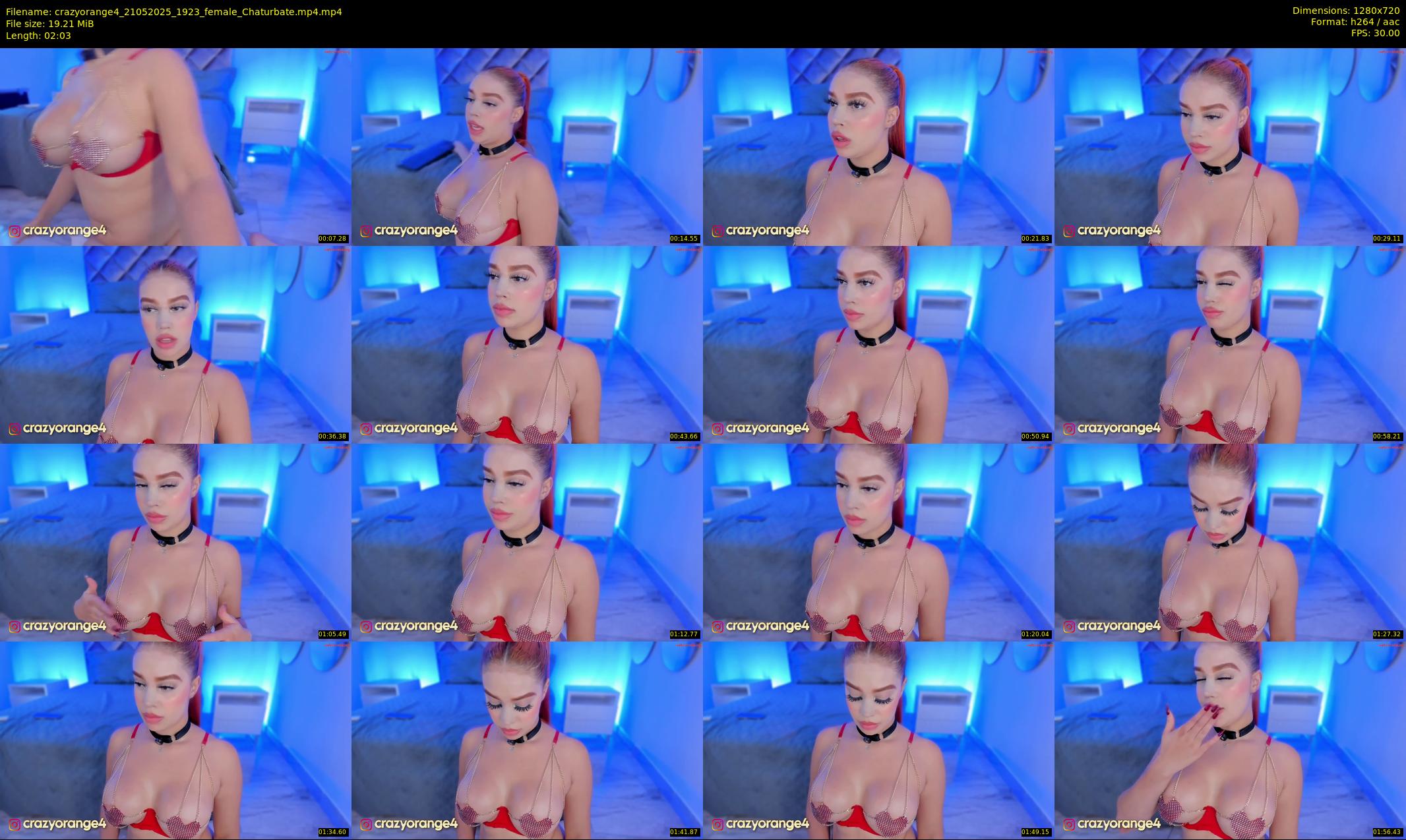 crazyorange4 — 3 minute Chaturbate female cam show recording, 720p, May 21, 2025