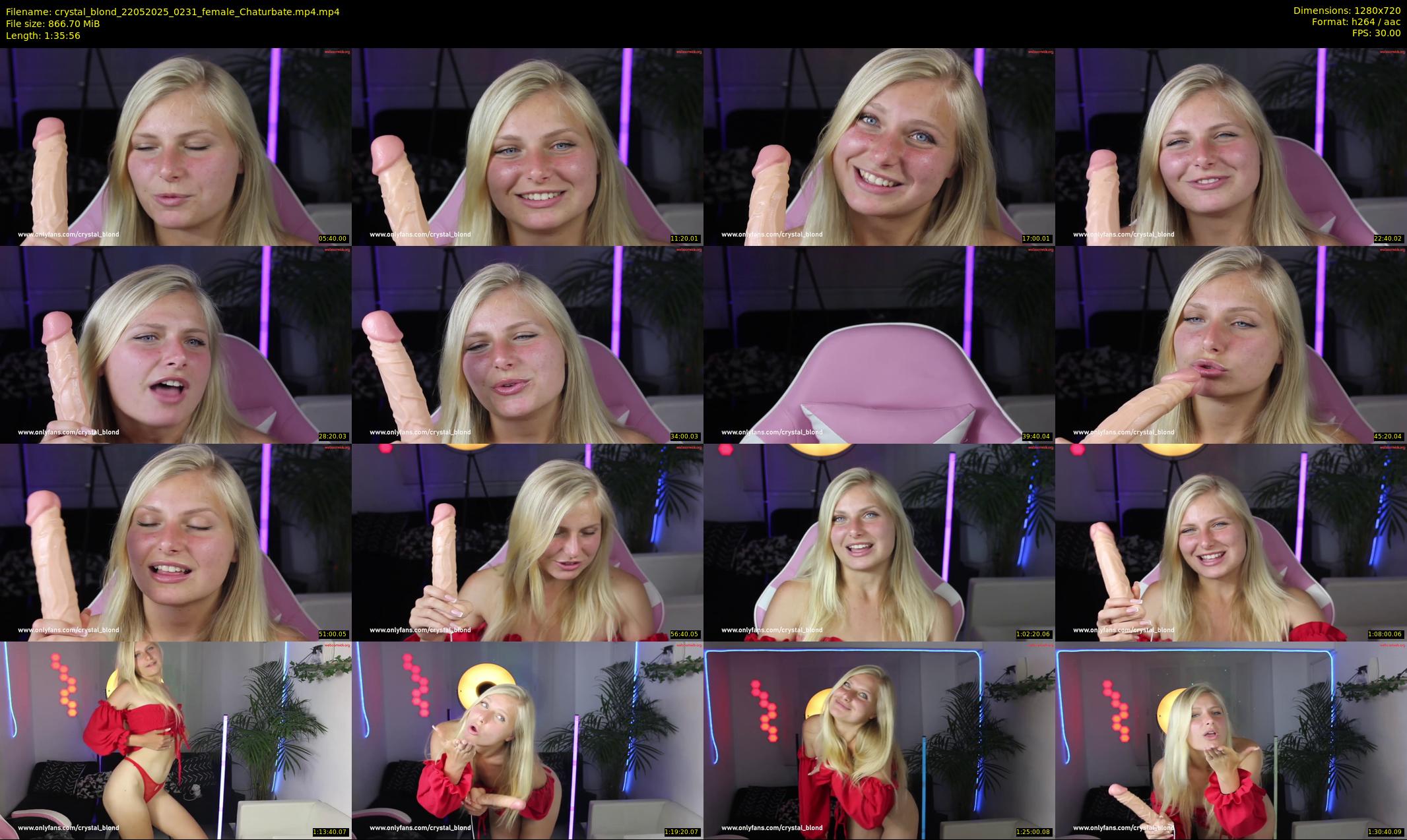 crystal_blond — 96 minute Chaturbate female cam show recording, 720p, May 22, 2025