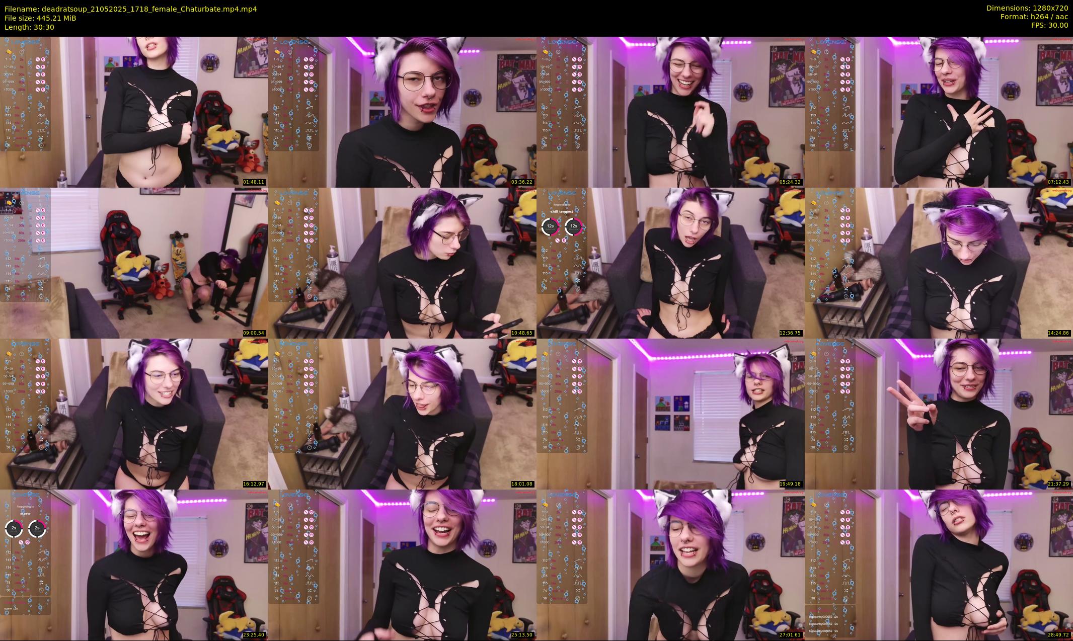 deadratsoup — 31 minute Chaturbate female cam show recording, 720p, May 21, 2025