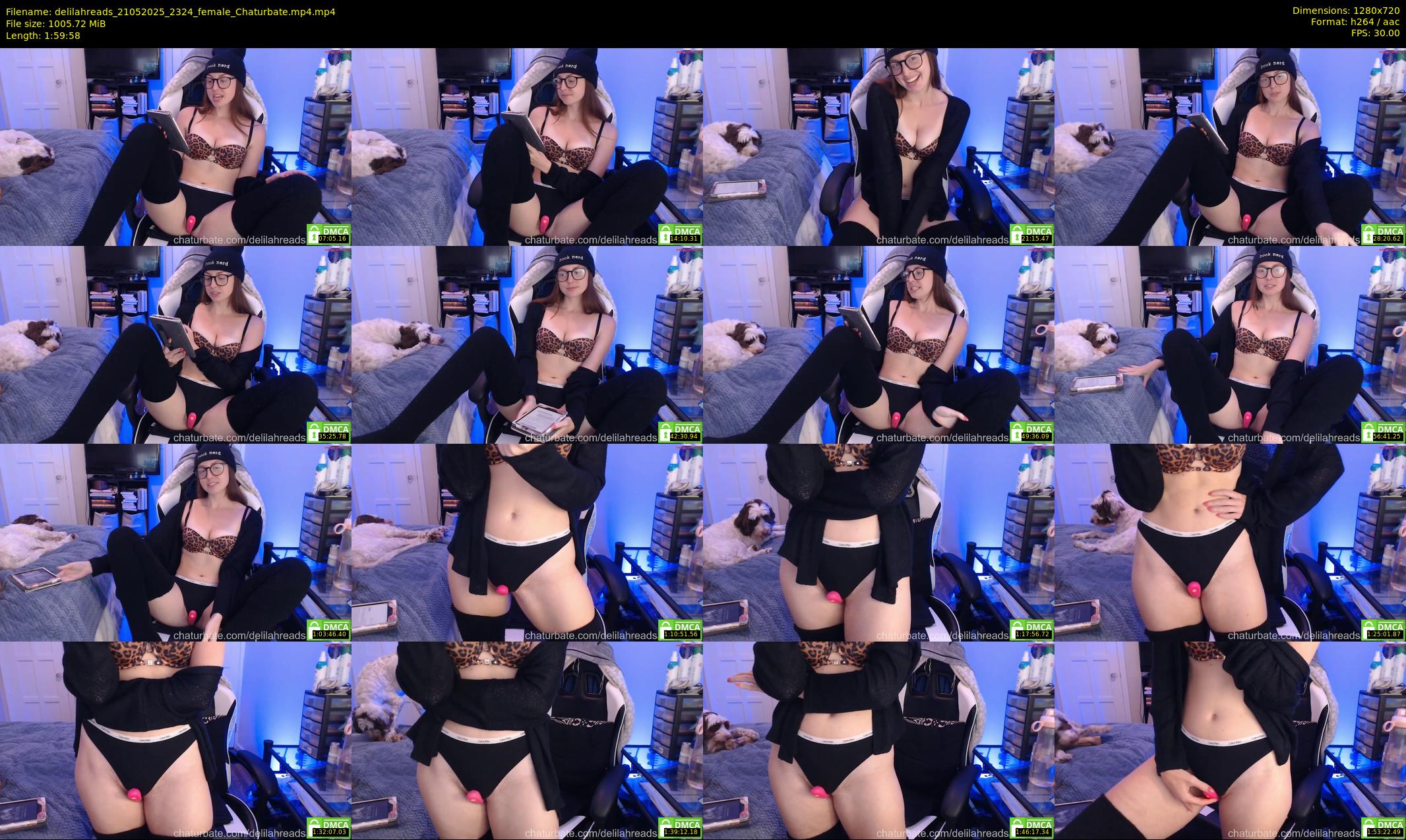 delilahreads — 120 minute Chaturbate female cam show recording, 720p, May 21, 2025