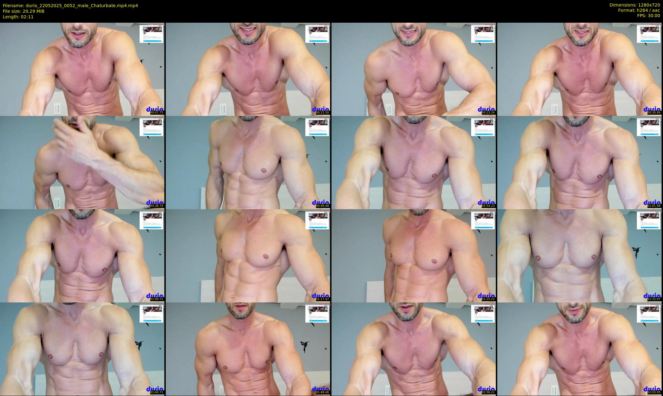 durio — 3 minute Chaturbate male cam show recording, 720p, May 22, 2025