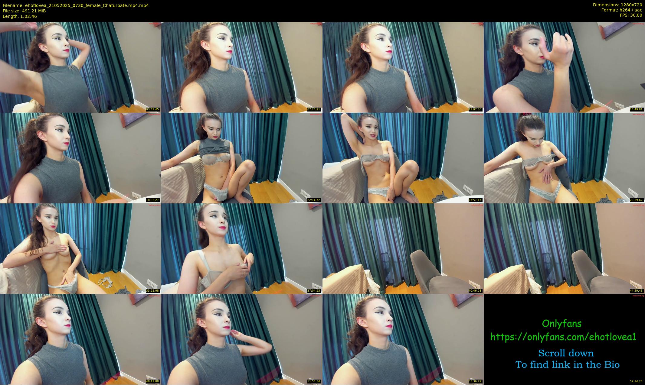 ehotlovea — 63 minute Chaturbate female cam show recording, 720p, May 21, 2025