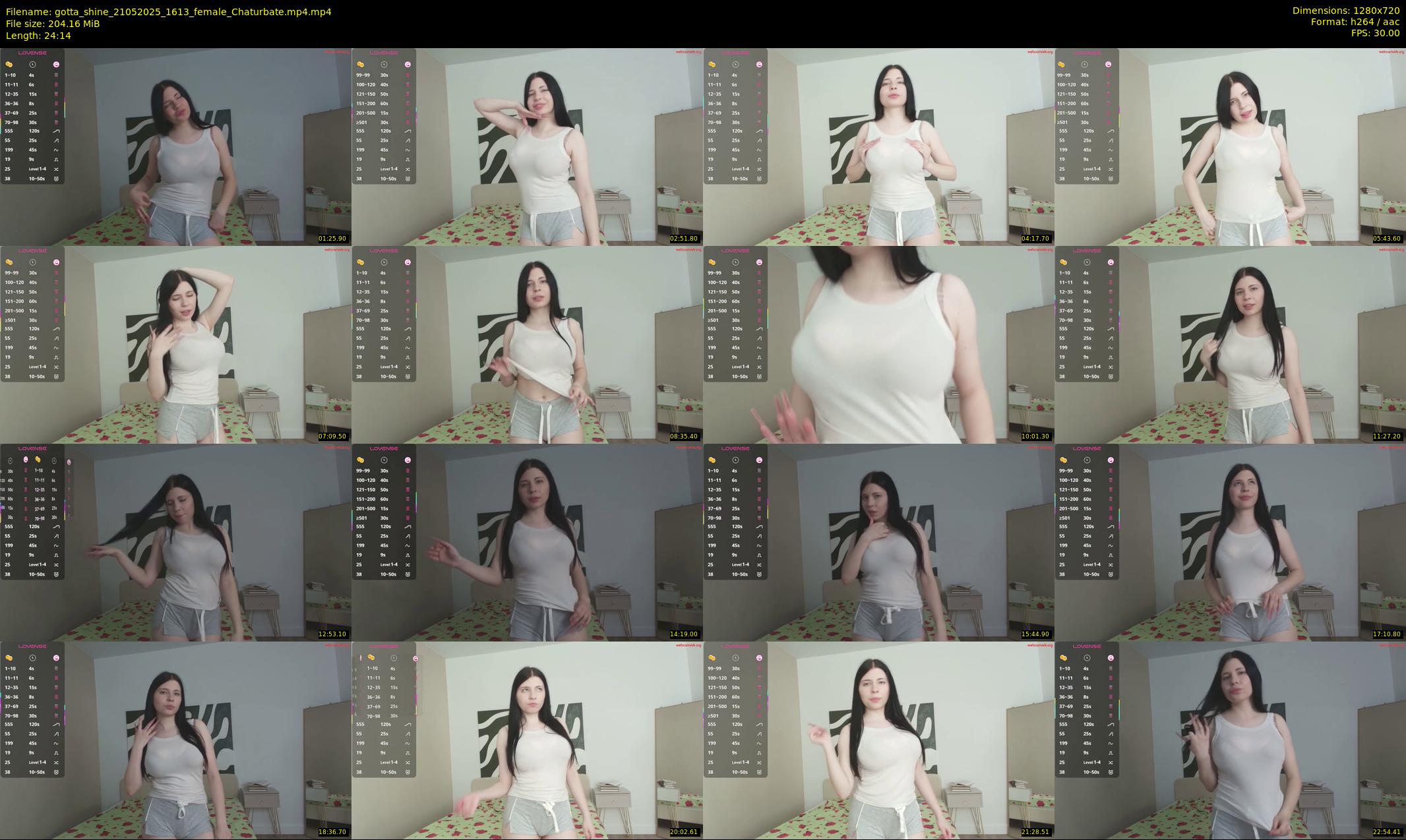 gotta_shine — 25 minute Chaturbate female cam show recording, 720p, May 21, 2025