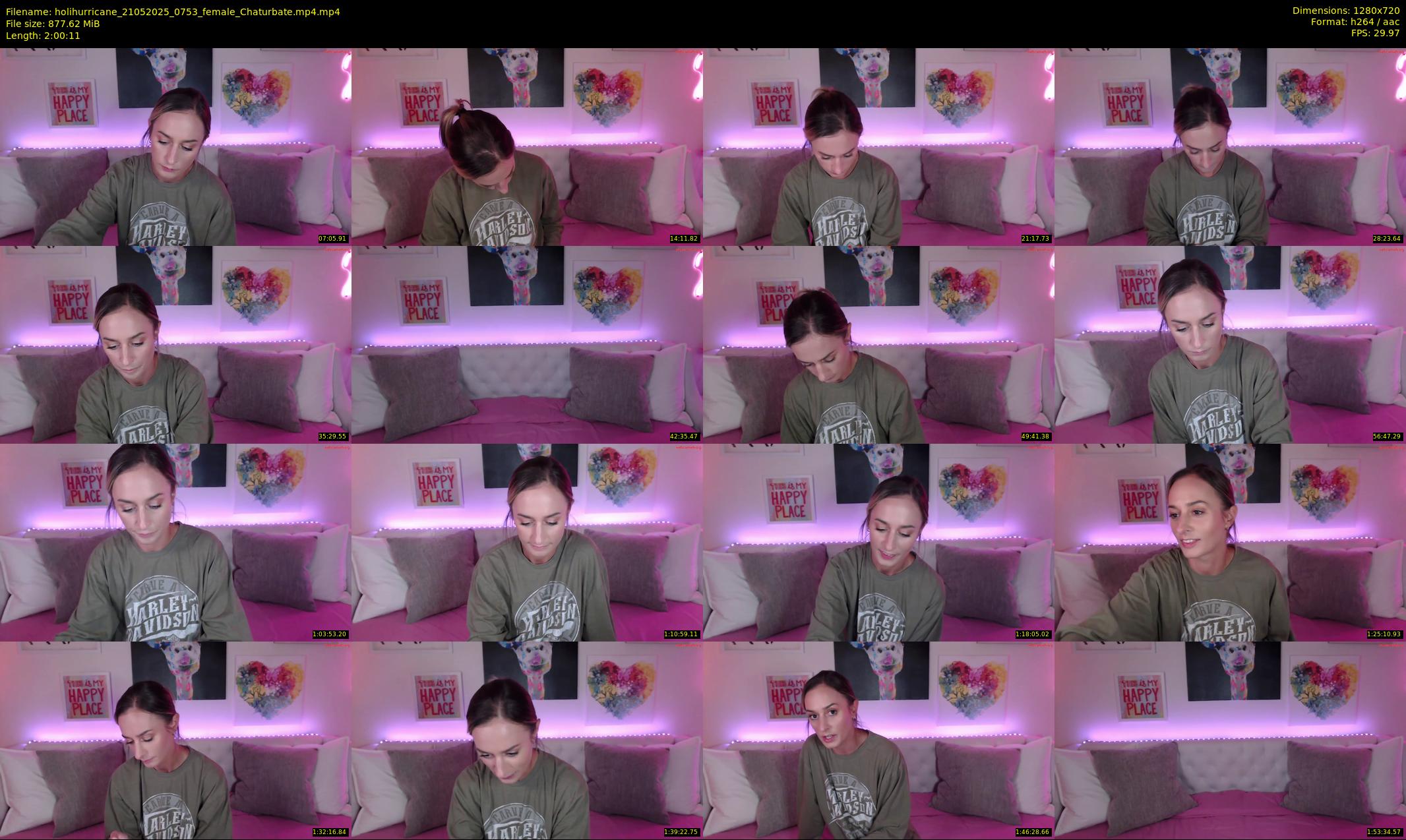 holihurricane — 121 minute Chaturbate female cam show recording, 720p, May 21, 2025