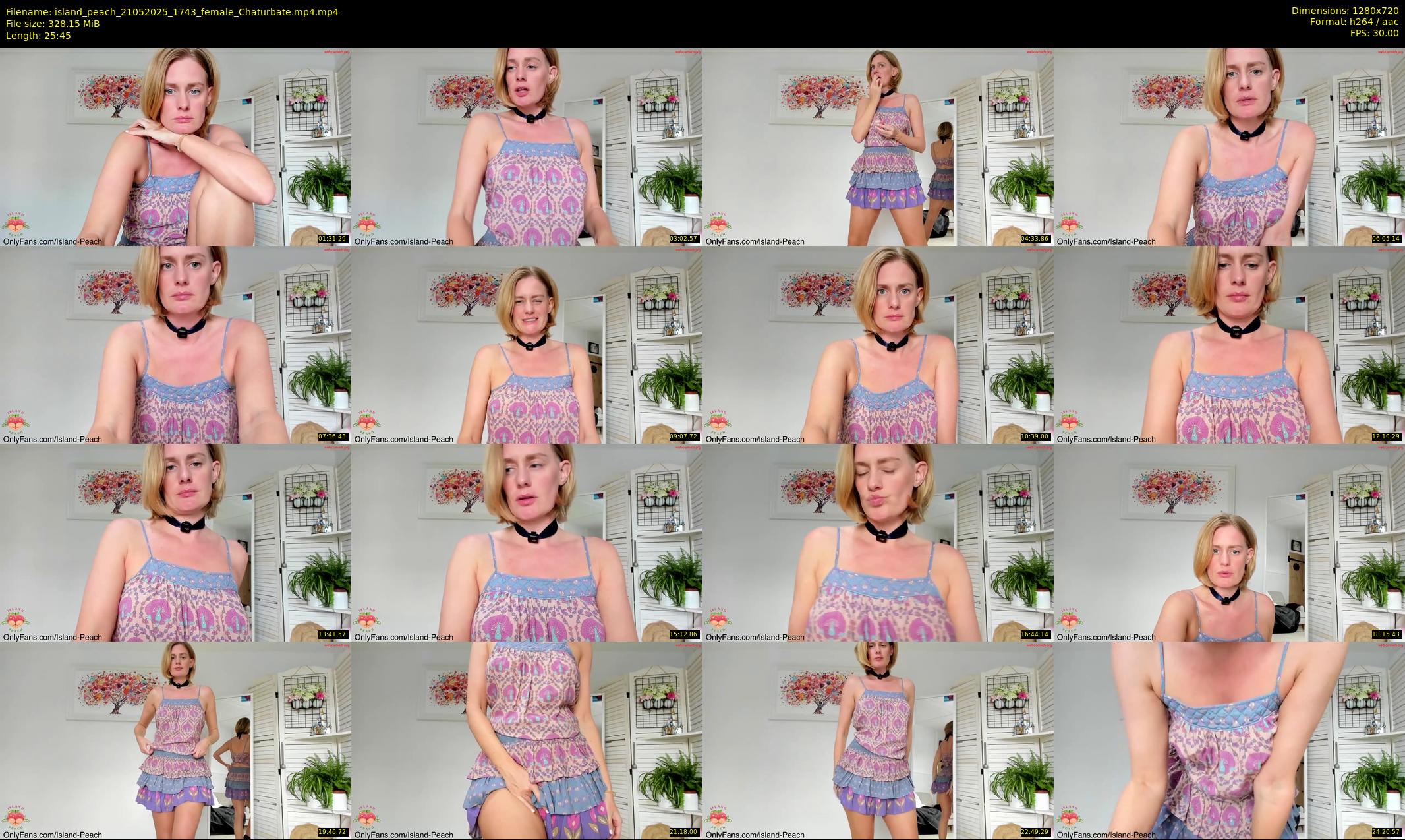 island_peach — 26 minute Chaturbate female cam show recording, 720p, May 21, 2025