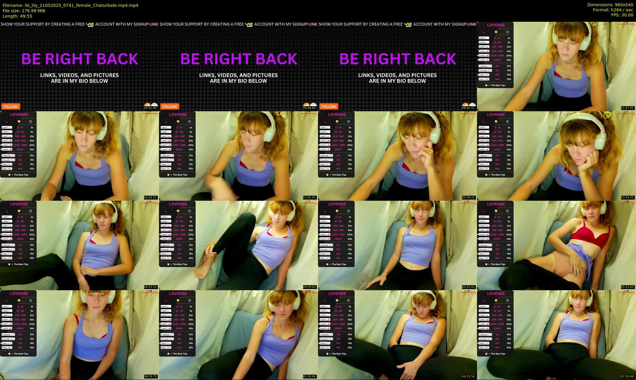 its_lily — 50 minute Chaturbate female cam show recording, 480p, May 21, 2025