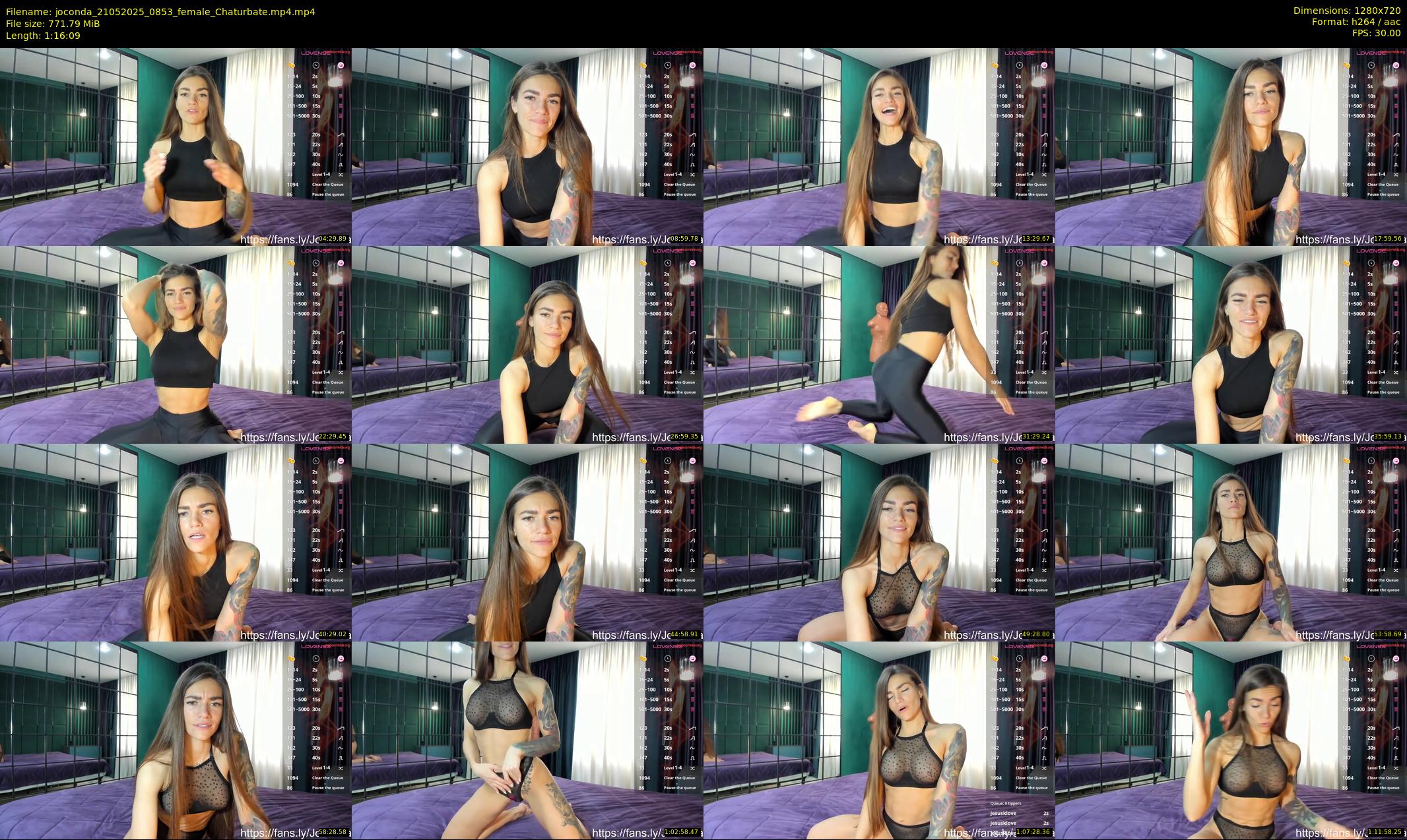 joconda — 77 minute Chaturbate female cam show recording, 720p, May 21, 2025