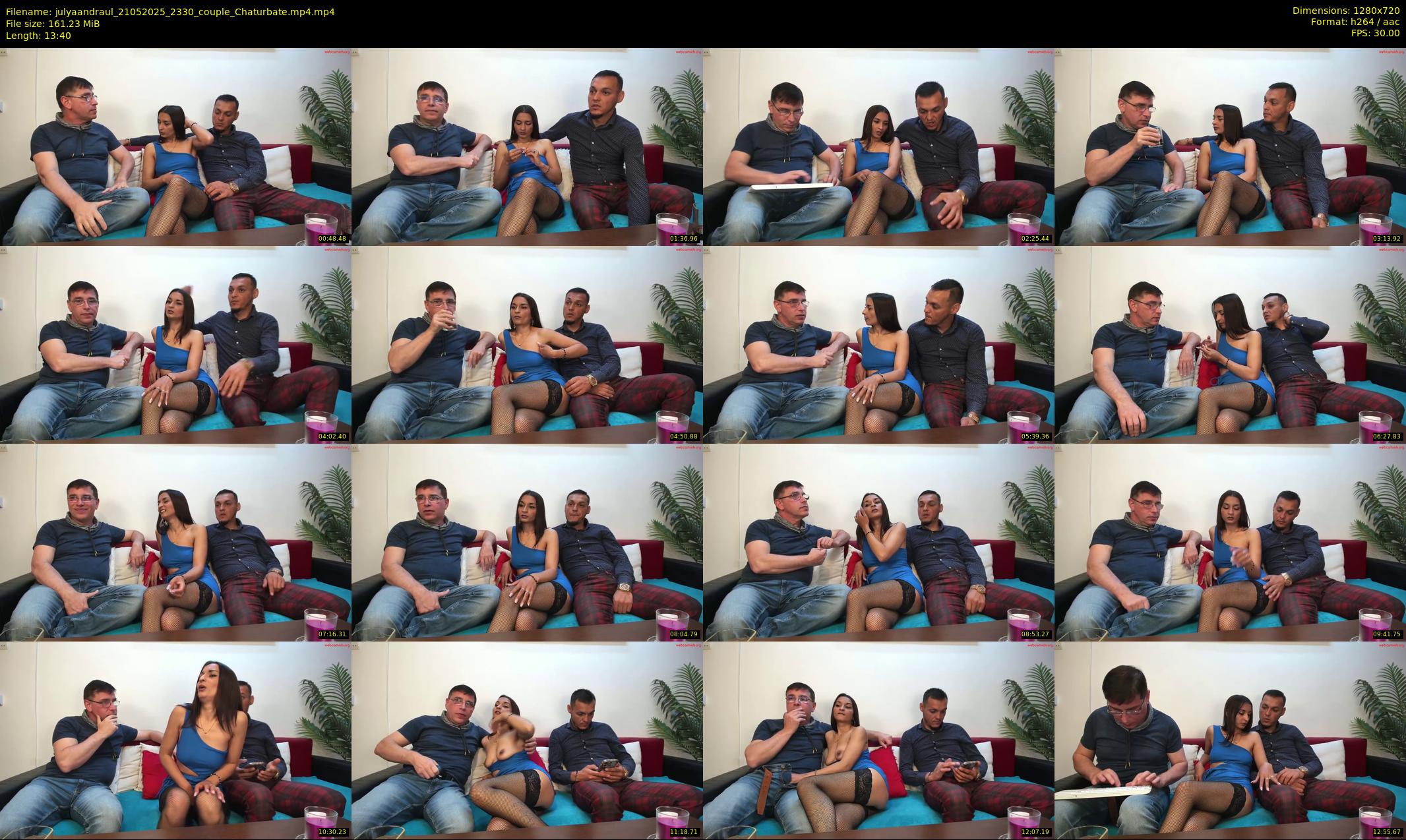 julyaandraul — 14 minute Chaturbate couple cam show recording, 720p, May 21, 2025