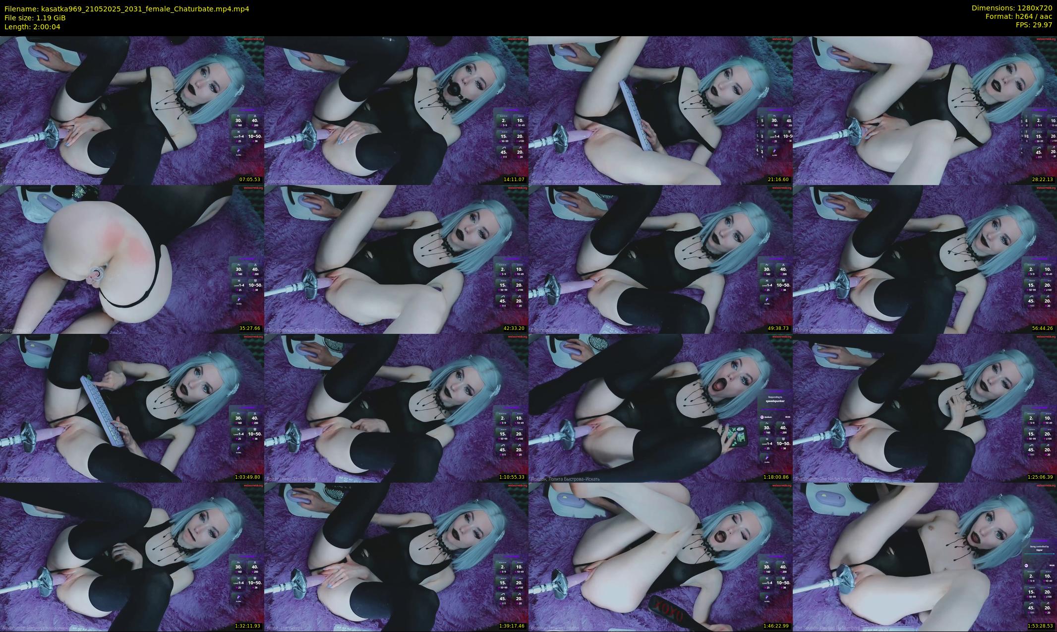 kasatka969 — 121 minute Chaturbate female cam show recording, 720p, May 21, 2025