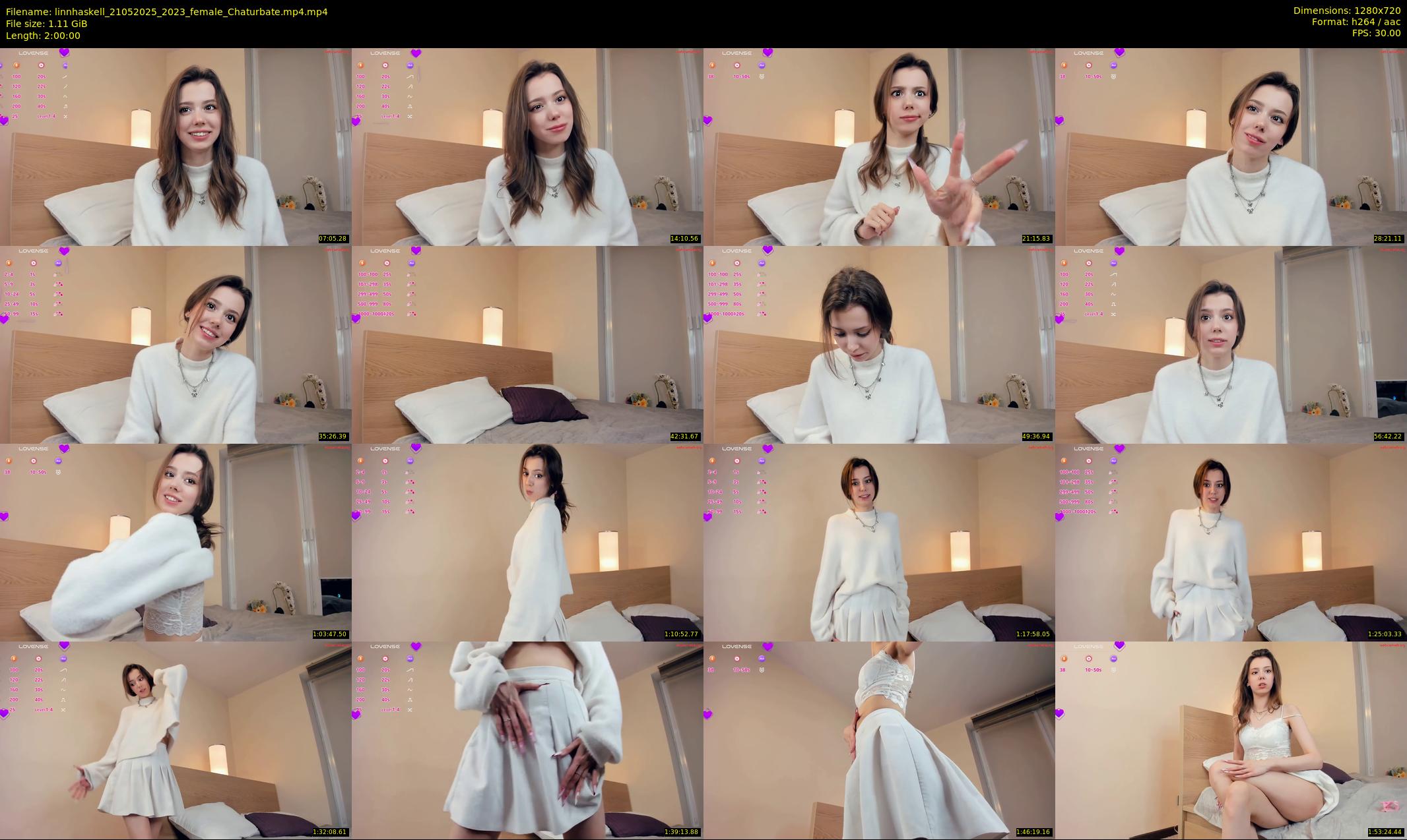 linnhaskell — 120 minute Chaturbate female cam show recording, 720p, May 21, 2025