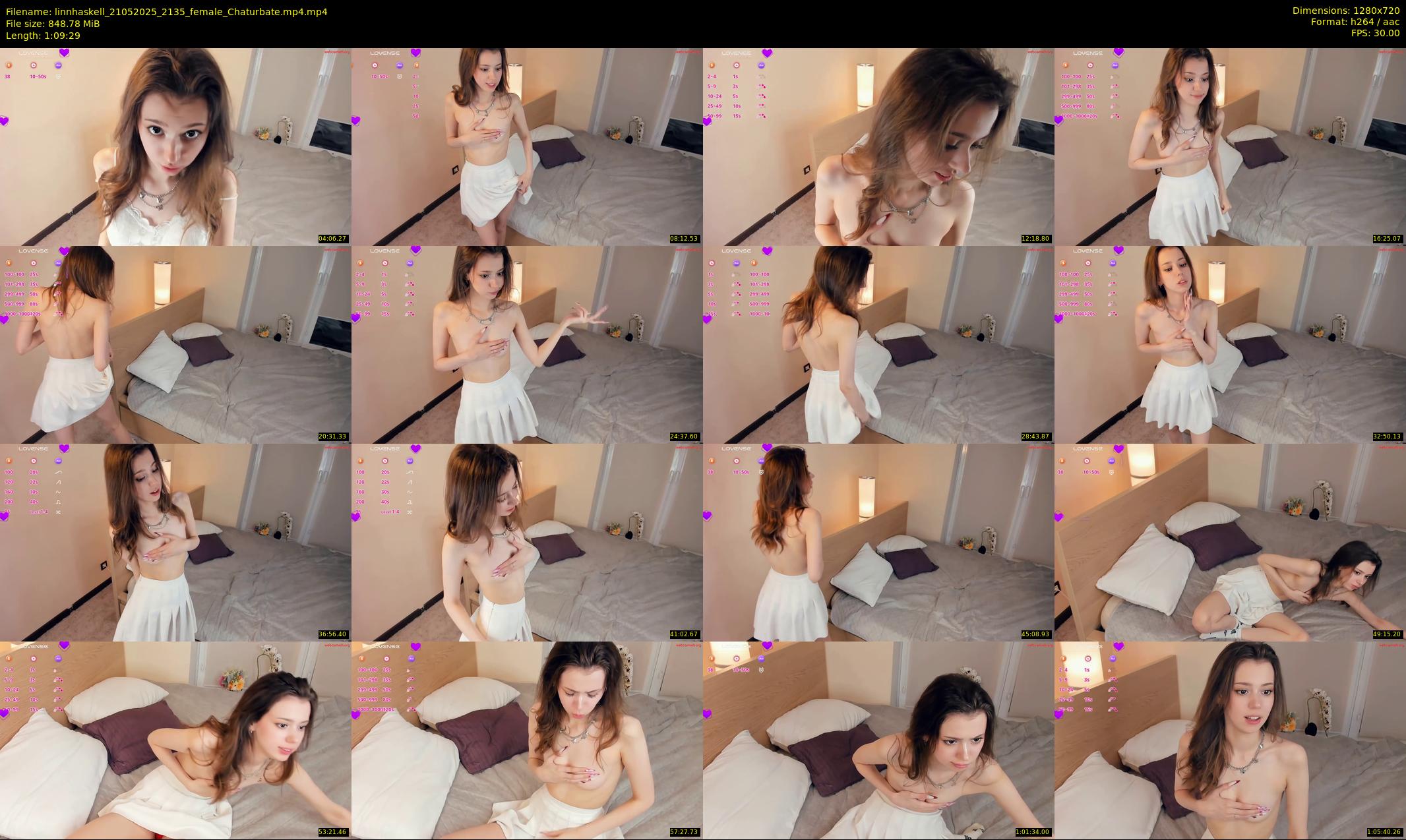 linnhaskell — 70 minute Chaturbate female cam show recording, 720p, May 21, 2025