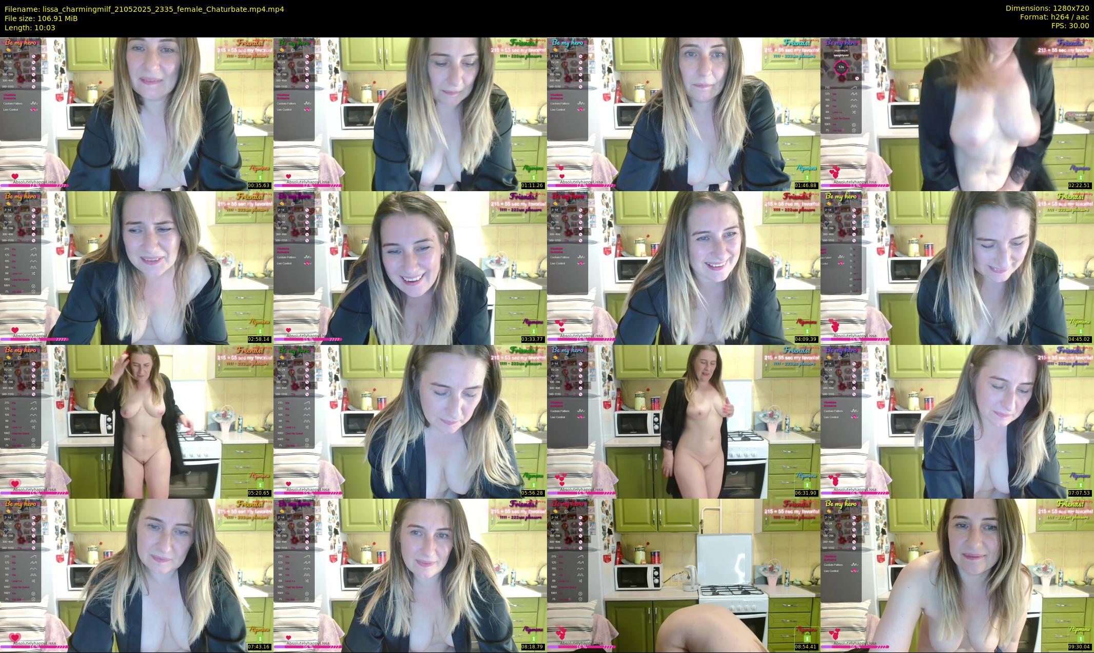 lissa_charmingmilf — 11 minute Chaturbate female cam show recording, 720p, May 21, 2025