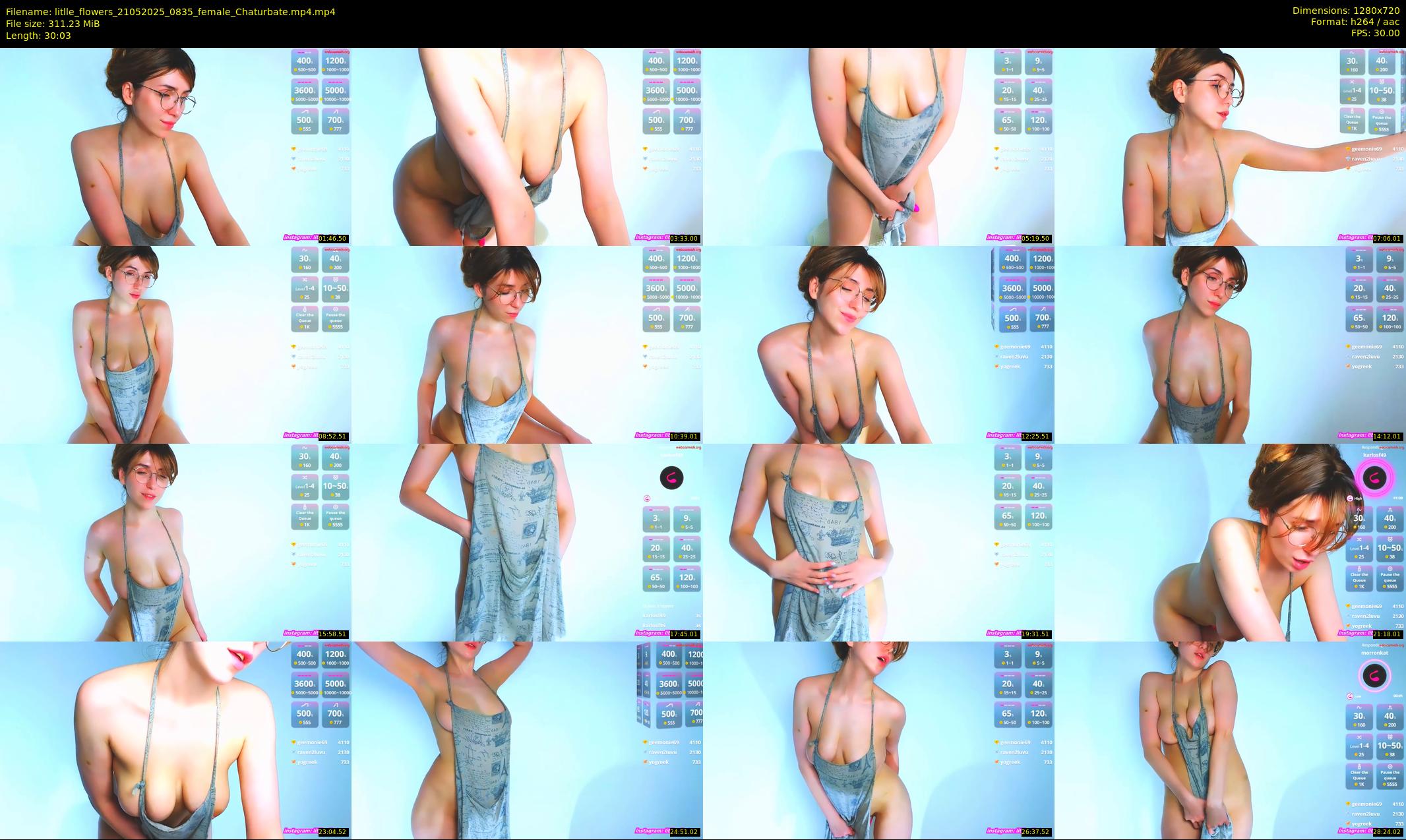 litlle_flowers — 31 minute Chaturbate female cam show recording, 720p, May 21, 2025